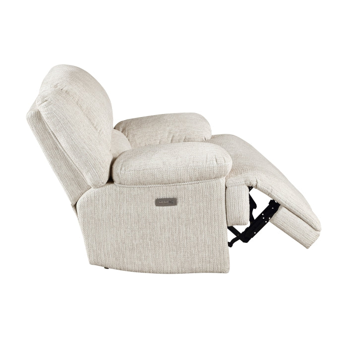 Caliber Beige Power Reclining Chair - Ornate Home
