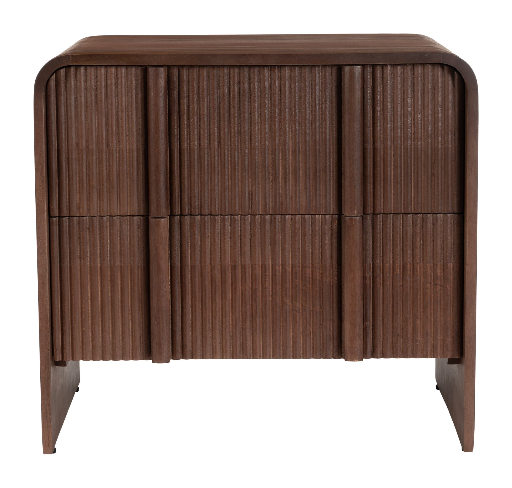 Calipso Walnut Nightstand - Ornate Home