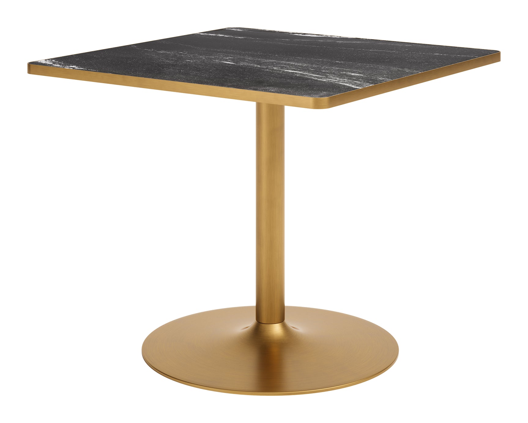 Caliza Black & Gold Dining Table - Ornate Home