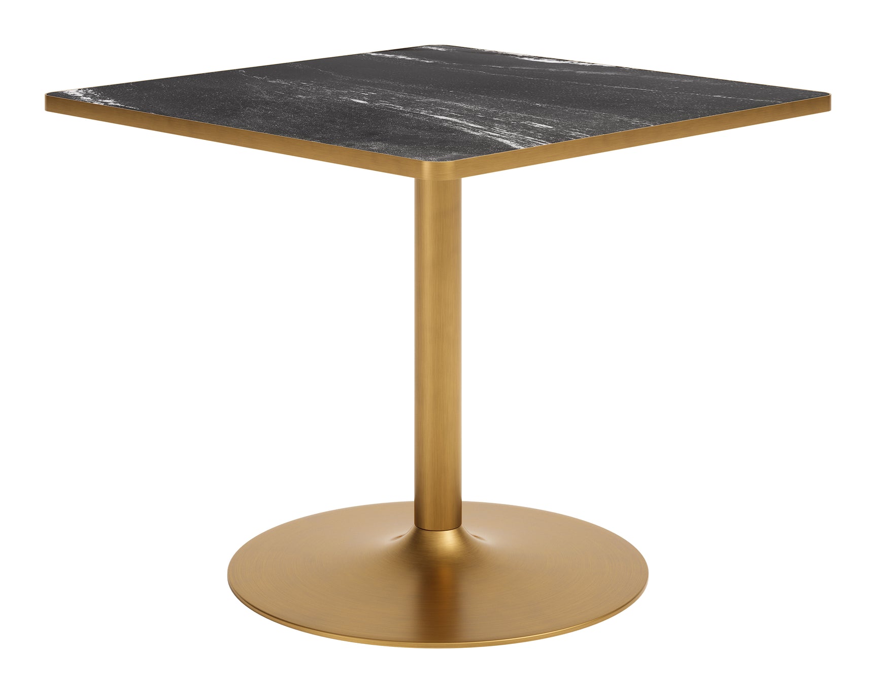 Caliza Black & Gold Dining Table - Ornate Home