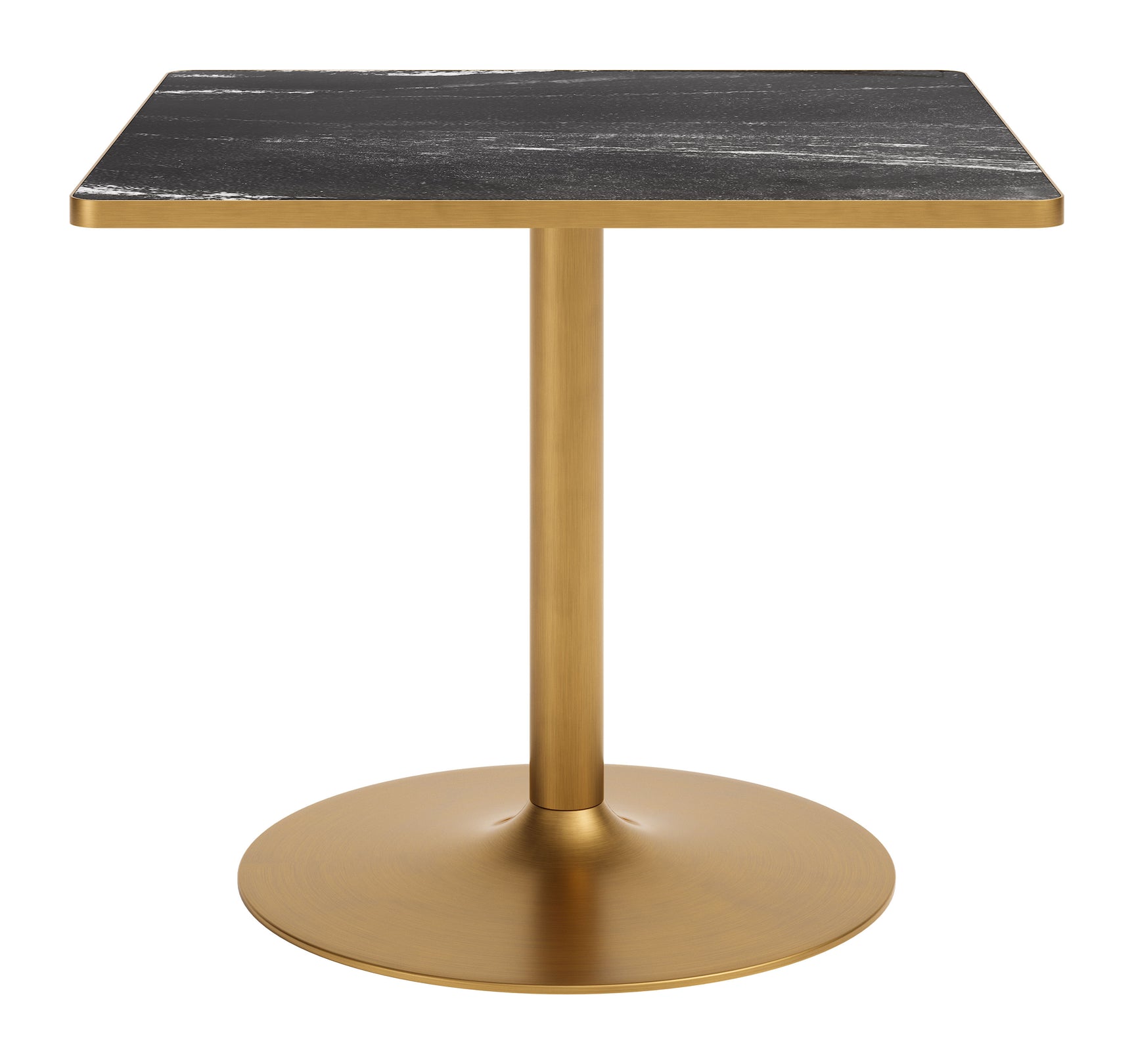 Caliza Black & Gold Dining Table - Ornate Home