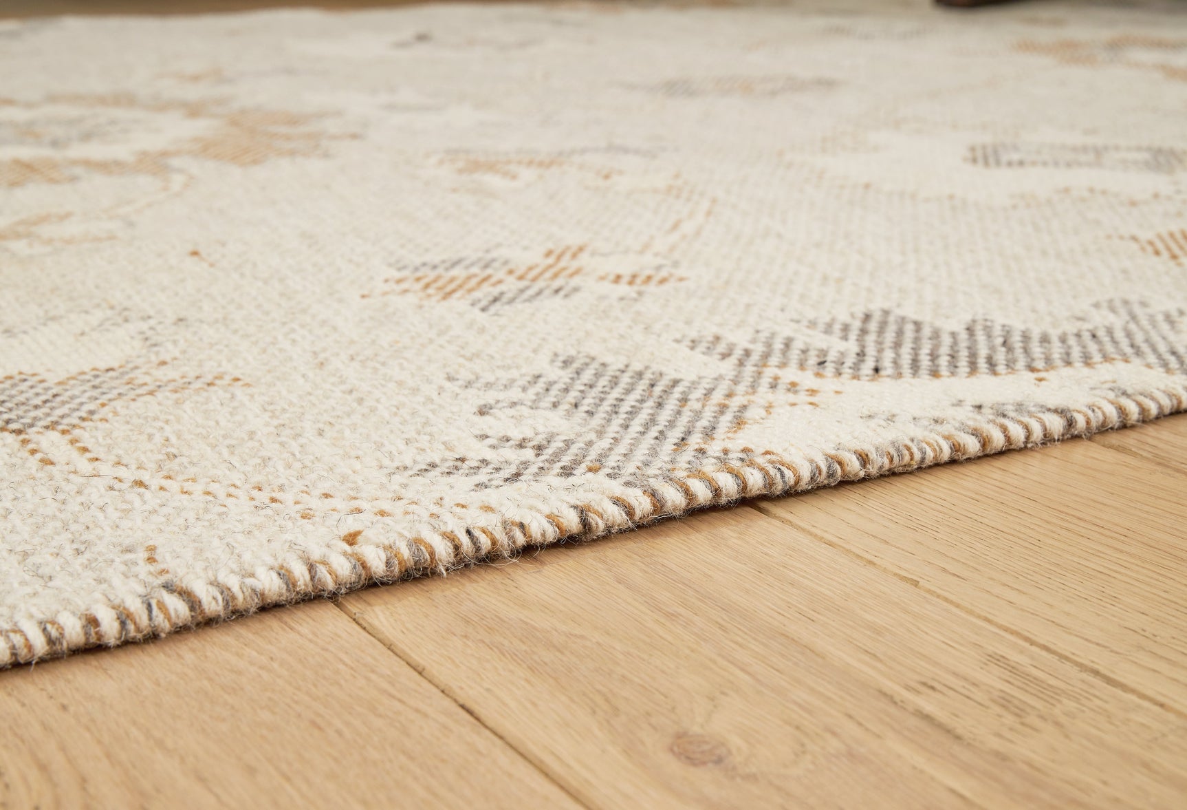 Calkin Linen/Gray/Caramel 5 x 7 Rug (Online Special Price) - Ornate Home