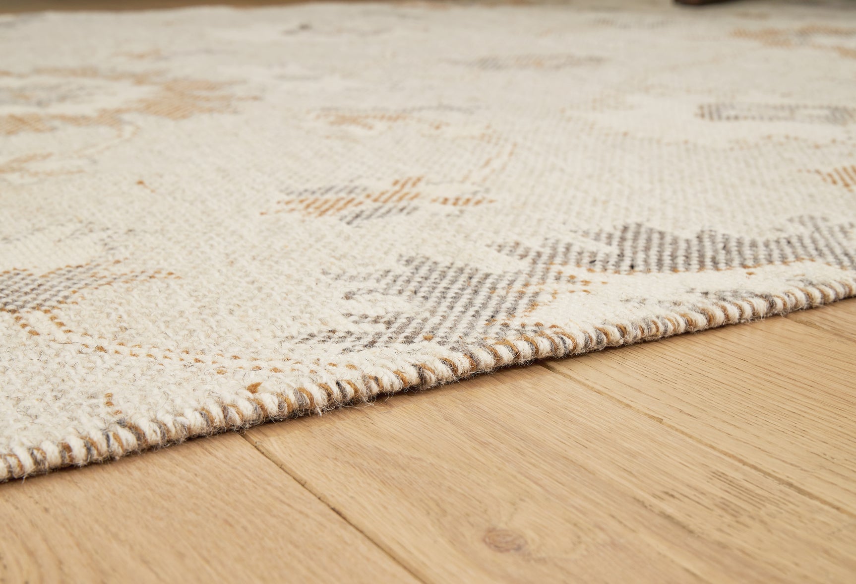 Calkin Linen/Gray/Caramel 5' x 7' Rug - Ornate Home