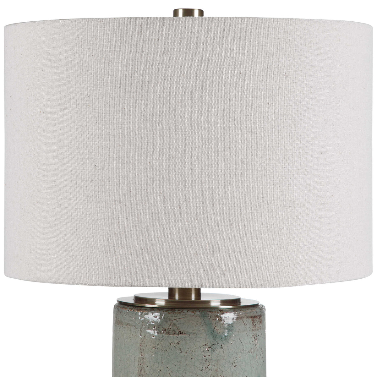 Callais Crackled Aqua Table Lamp - Ornate Home