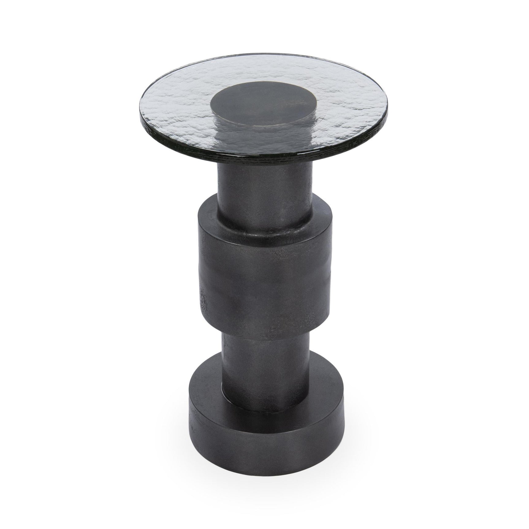 Callen Antique Nickel Accent Table - Ornate Home