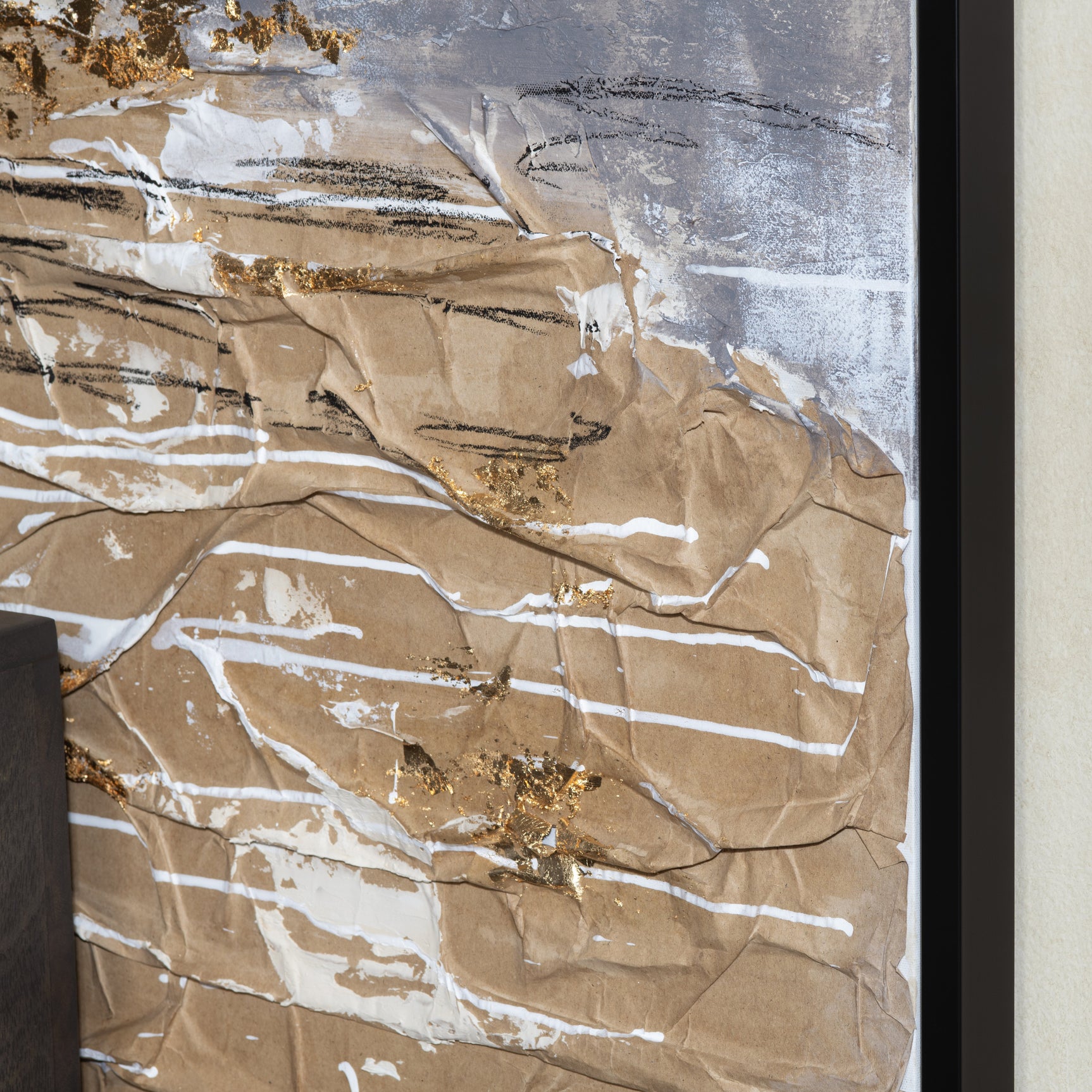 Calm, Cool, Collected Grey/Brown Canvas