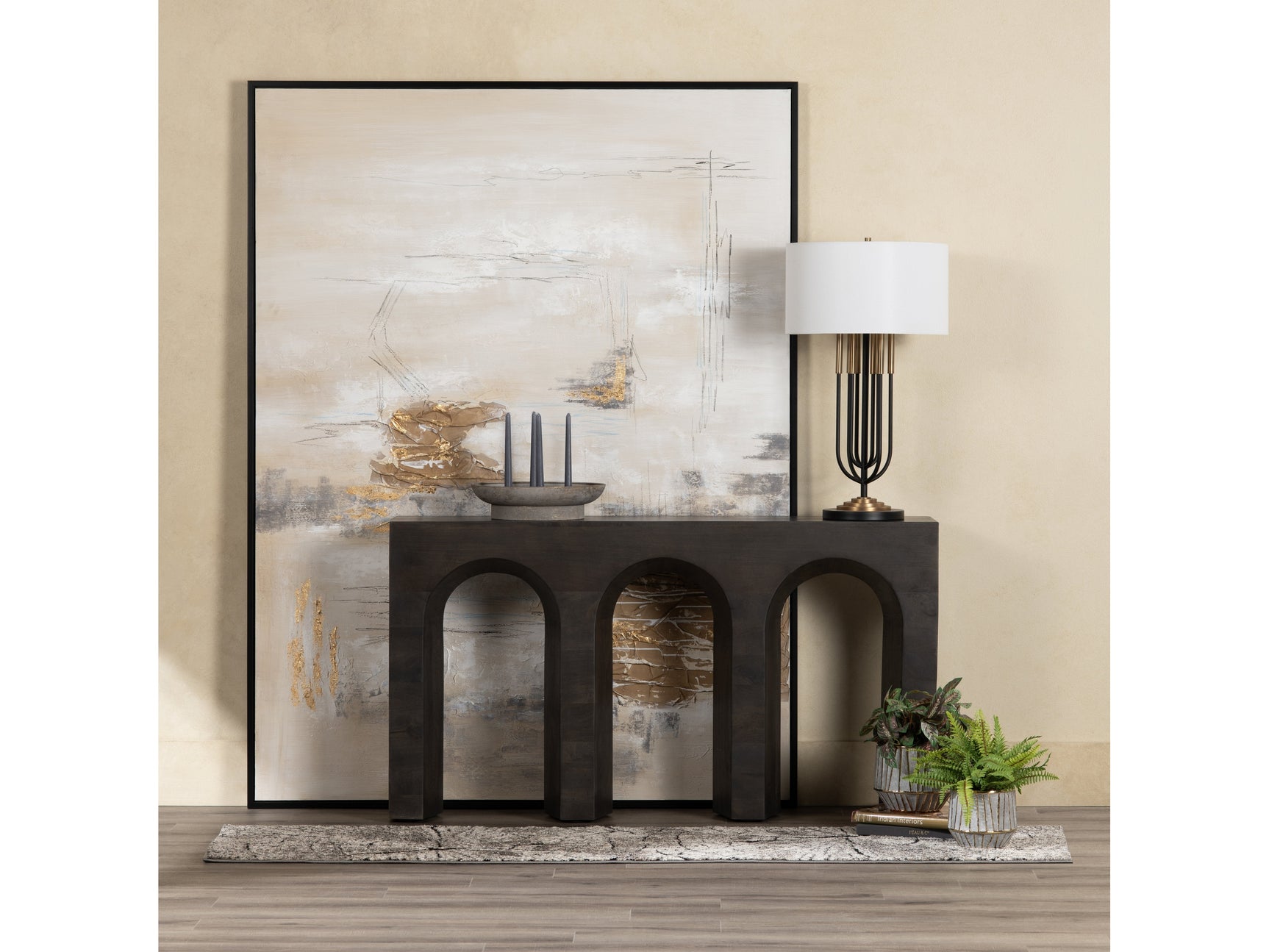 Calm, Cool, Collected Grey/Brown Canvas