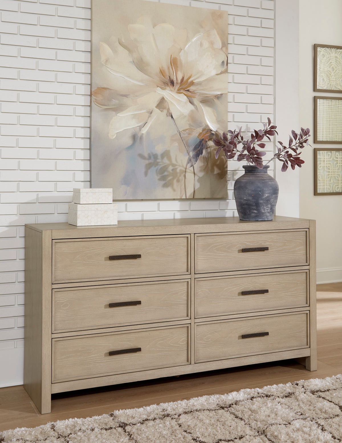 Calmoro Gray 5-Piece Queen Bookcase Bedroom Set - Ornate Home