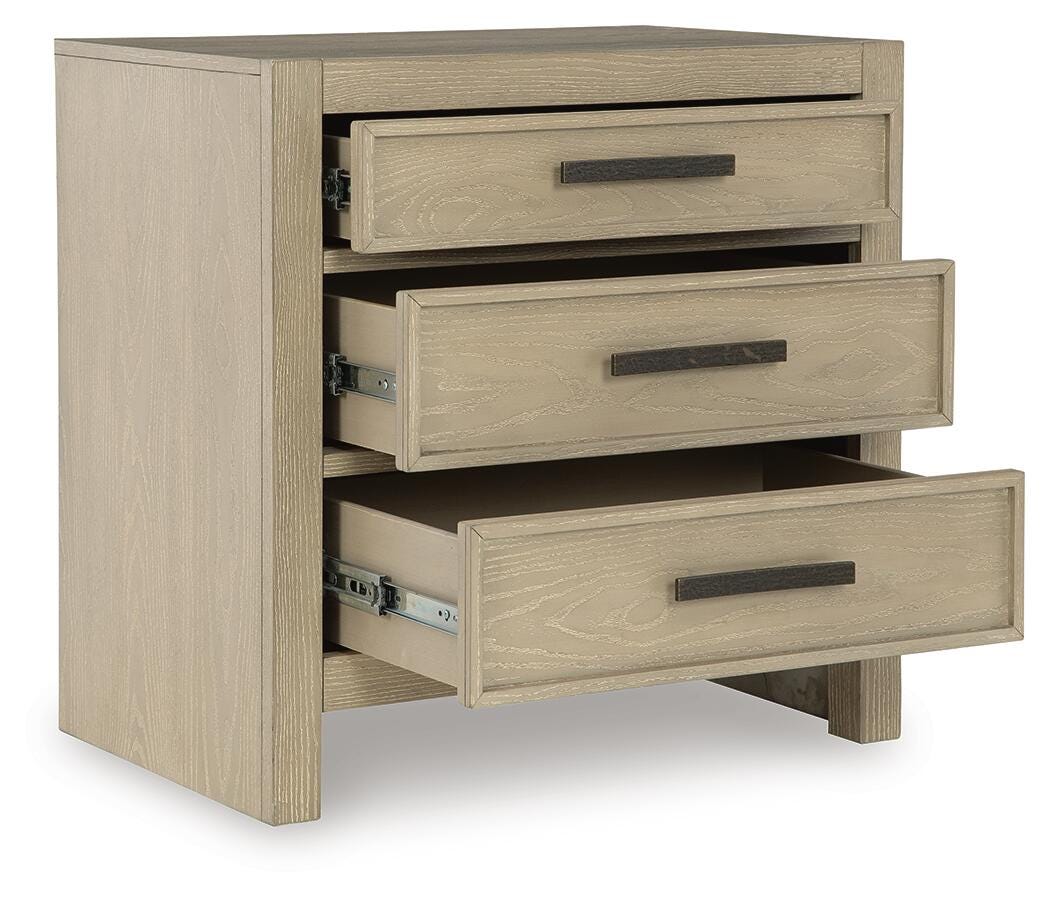 Calmoro Gray Nightstand - Ornate Home