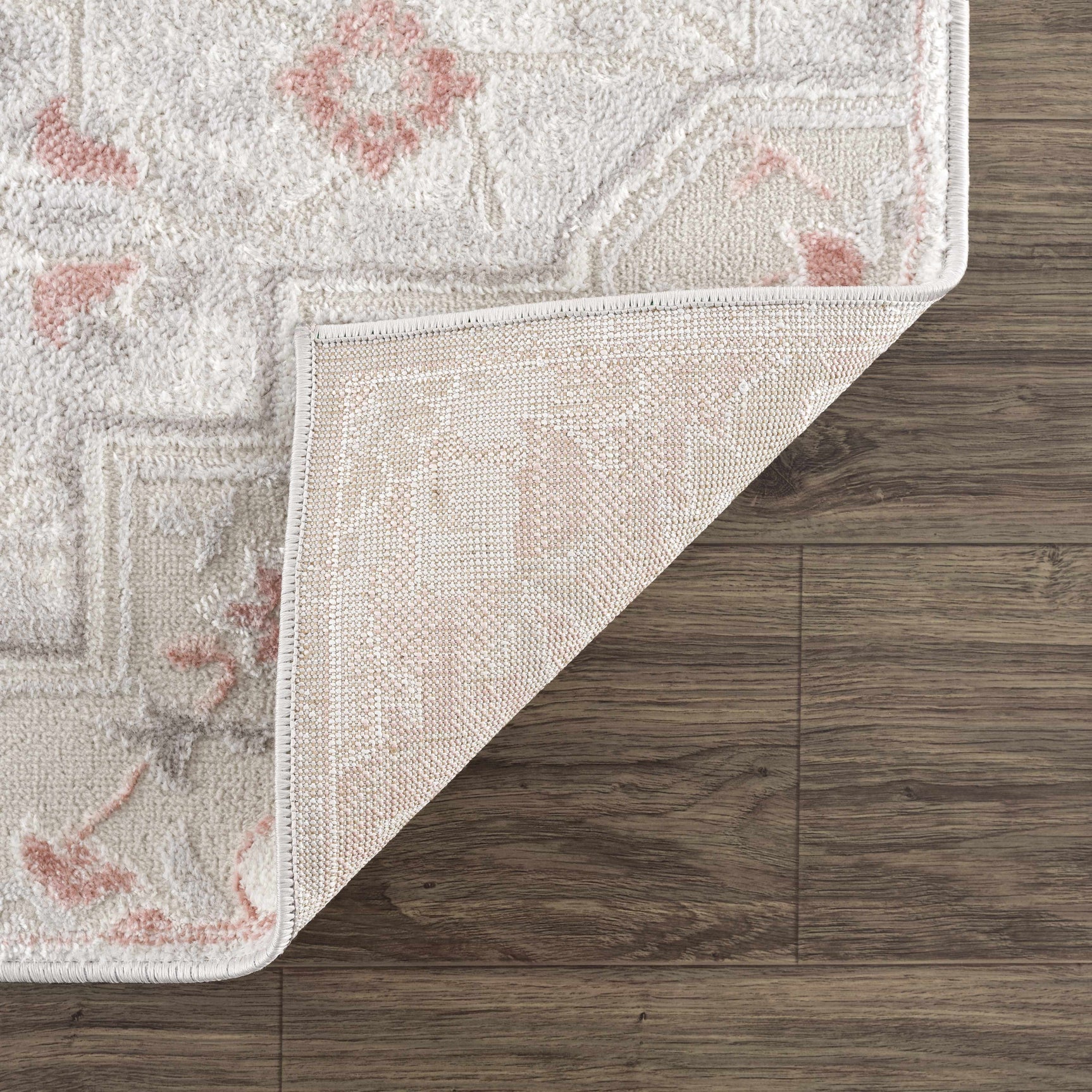 Calum Pink Floral Thick Area Rug - Clearance - Ornate Home