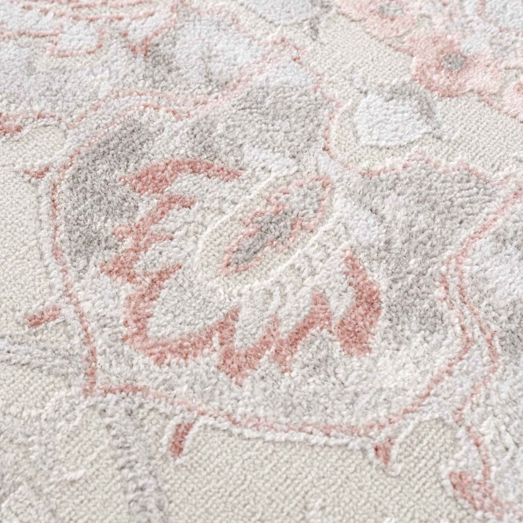 Calum Pink Floral Thick Area Rug - Clearance - Ornate Home