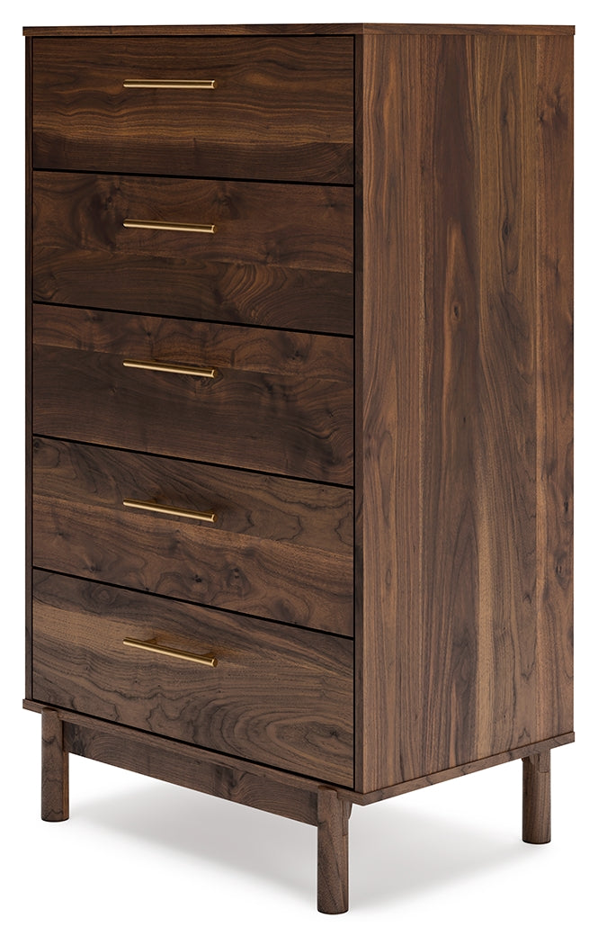 Calverson Mocha Chest of Drawers - Ornate Home