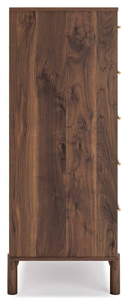 Calverson Mocha Chest of Drawers - Ornate Home