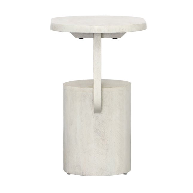 Camarena Whitewash Side Table - Ornate Home