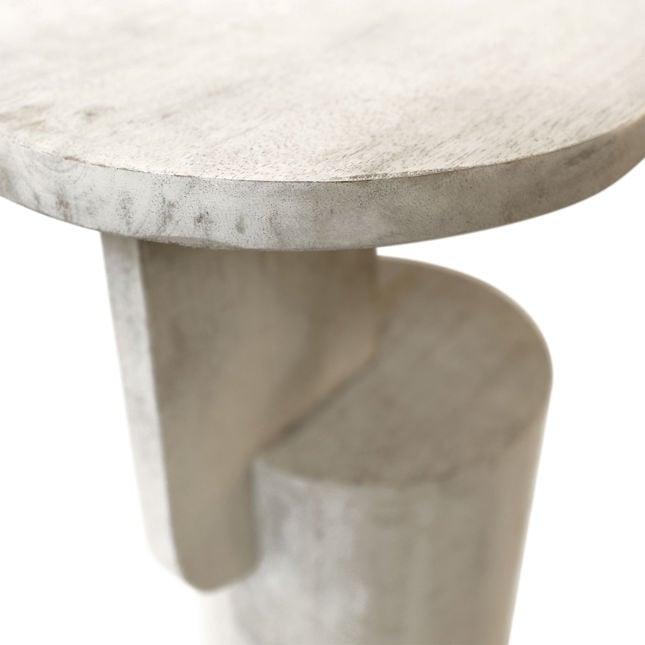 Camarena Whitewash Side Table - Ornate Home