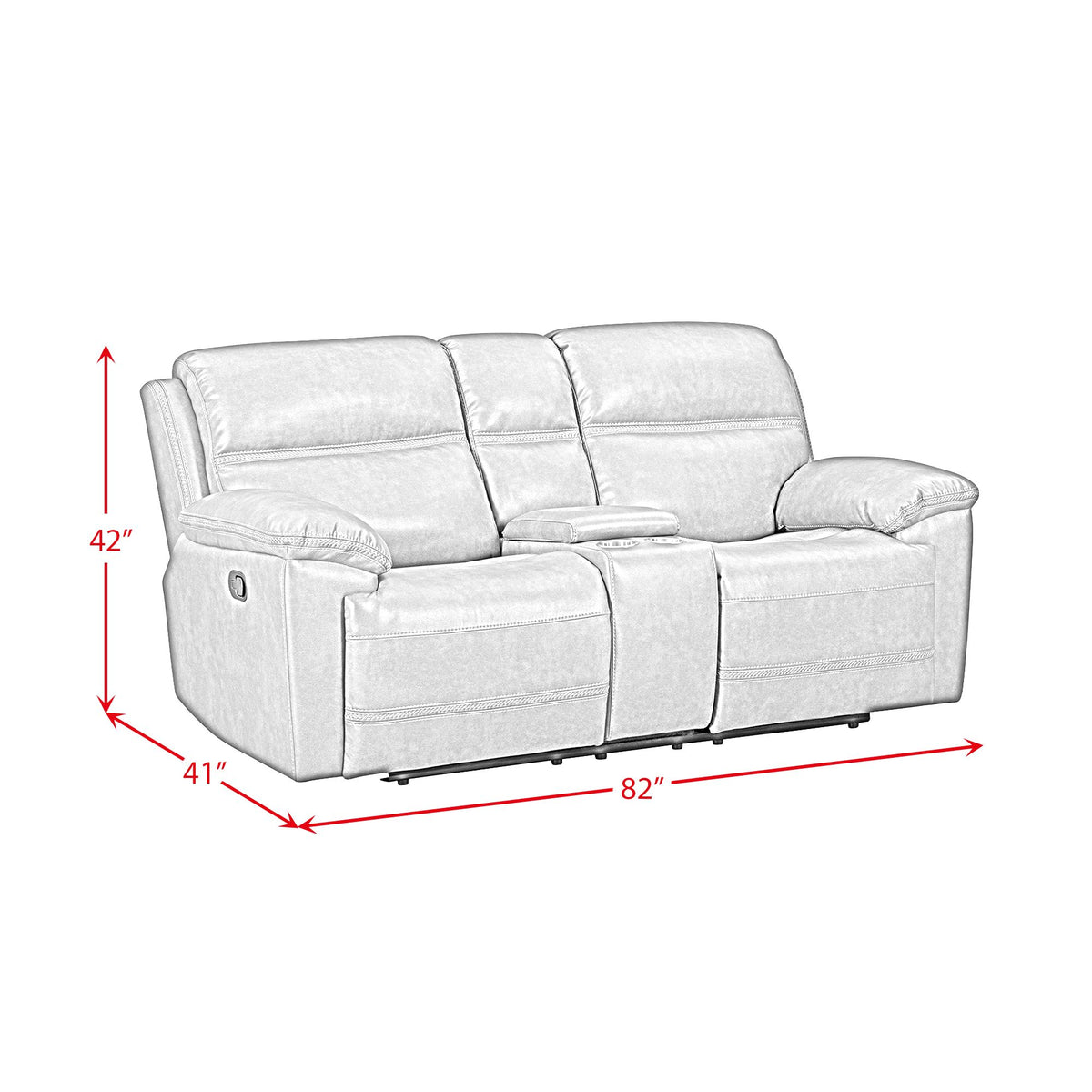 Camaro Nugget Grey 3-Piece Living Room Set - Ornate Home