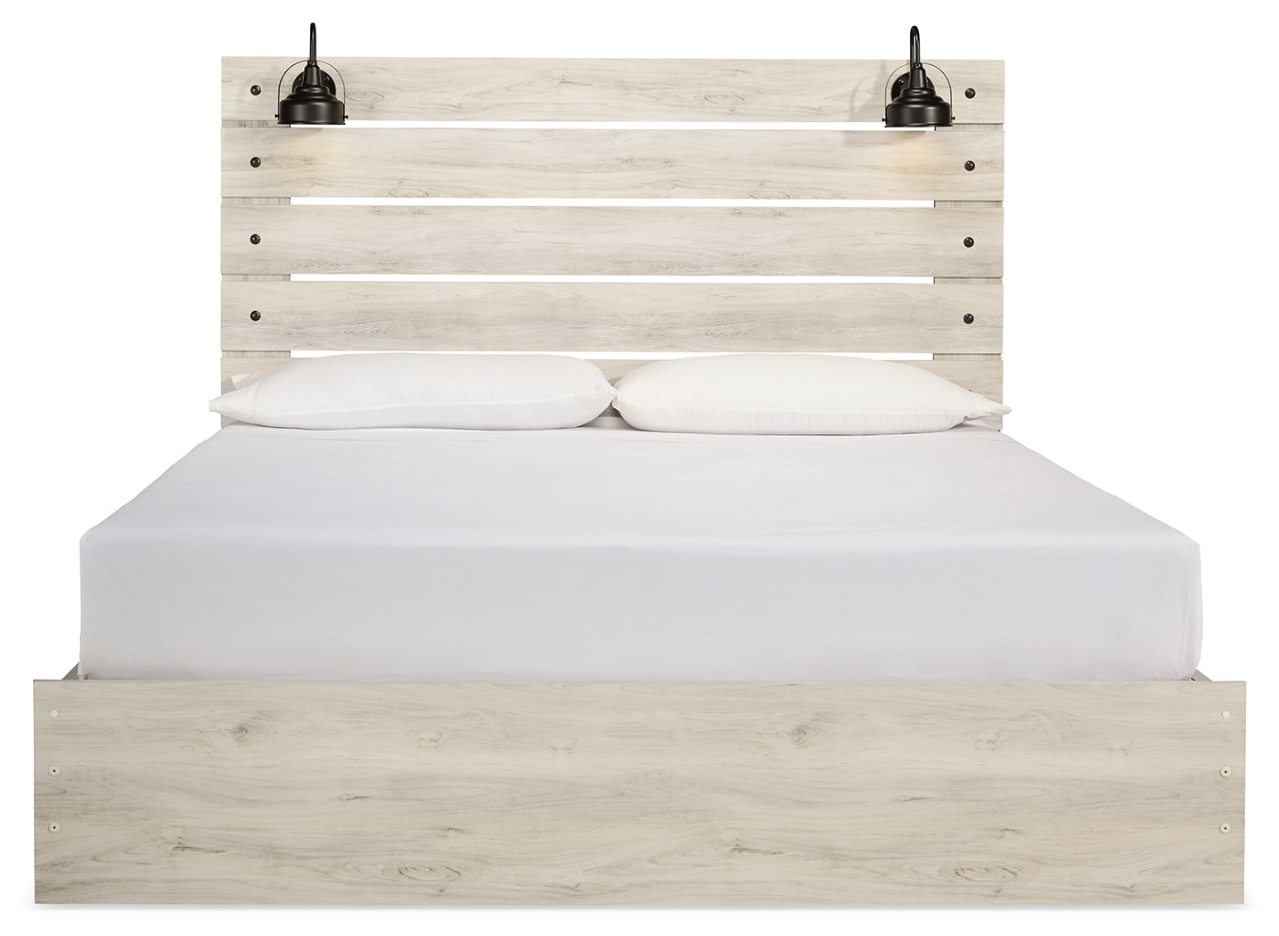 Cambeck Whitewash King Panel Storage Bed, Dresser, Mirror, Chest and Nightstand - Ornate Home