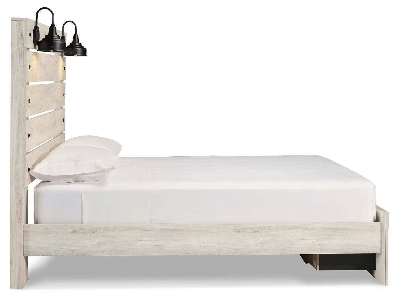 Cambeck Whitewash Queen Panel Storage Bed and Chest - Ornate Home