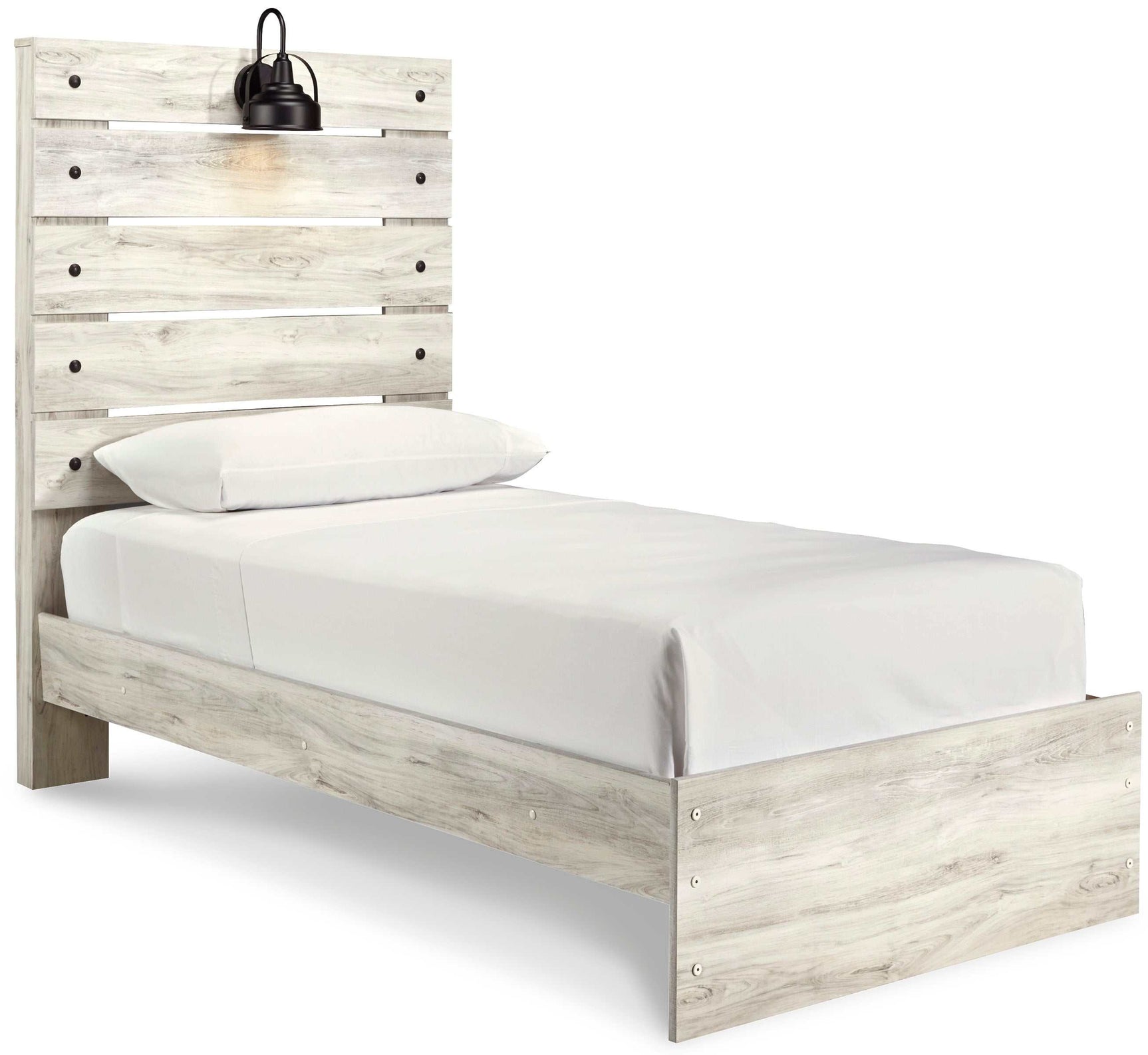 Cambeck Whitewash Twin Panel Bed (Online Special Price) - Ornate Home