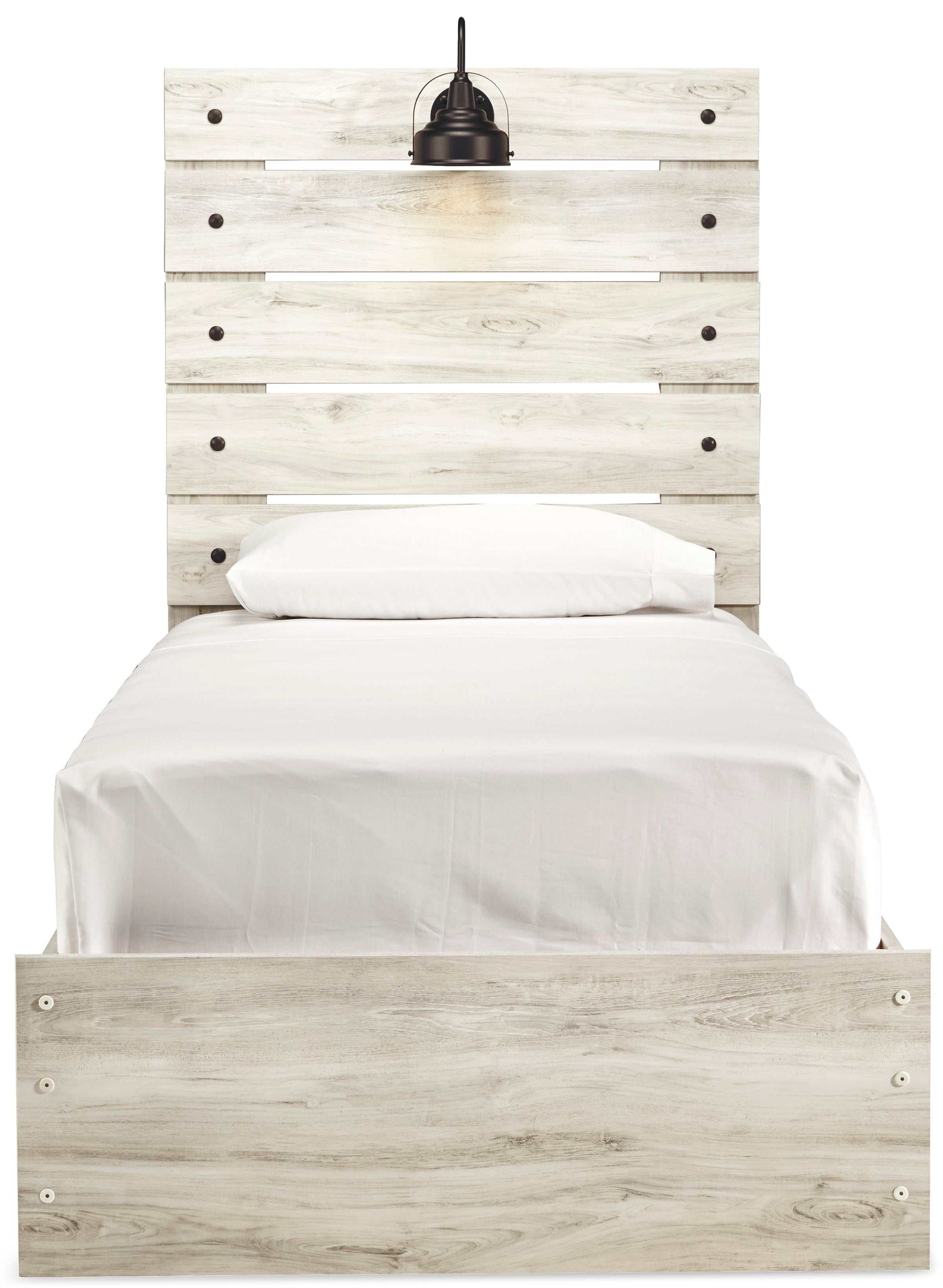 Cambeck Whitewash Twin Panel Bed (Online Special Price) - Ornate Home