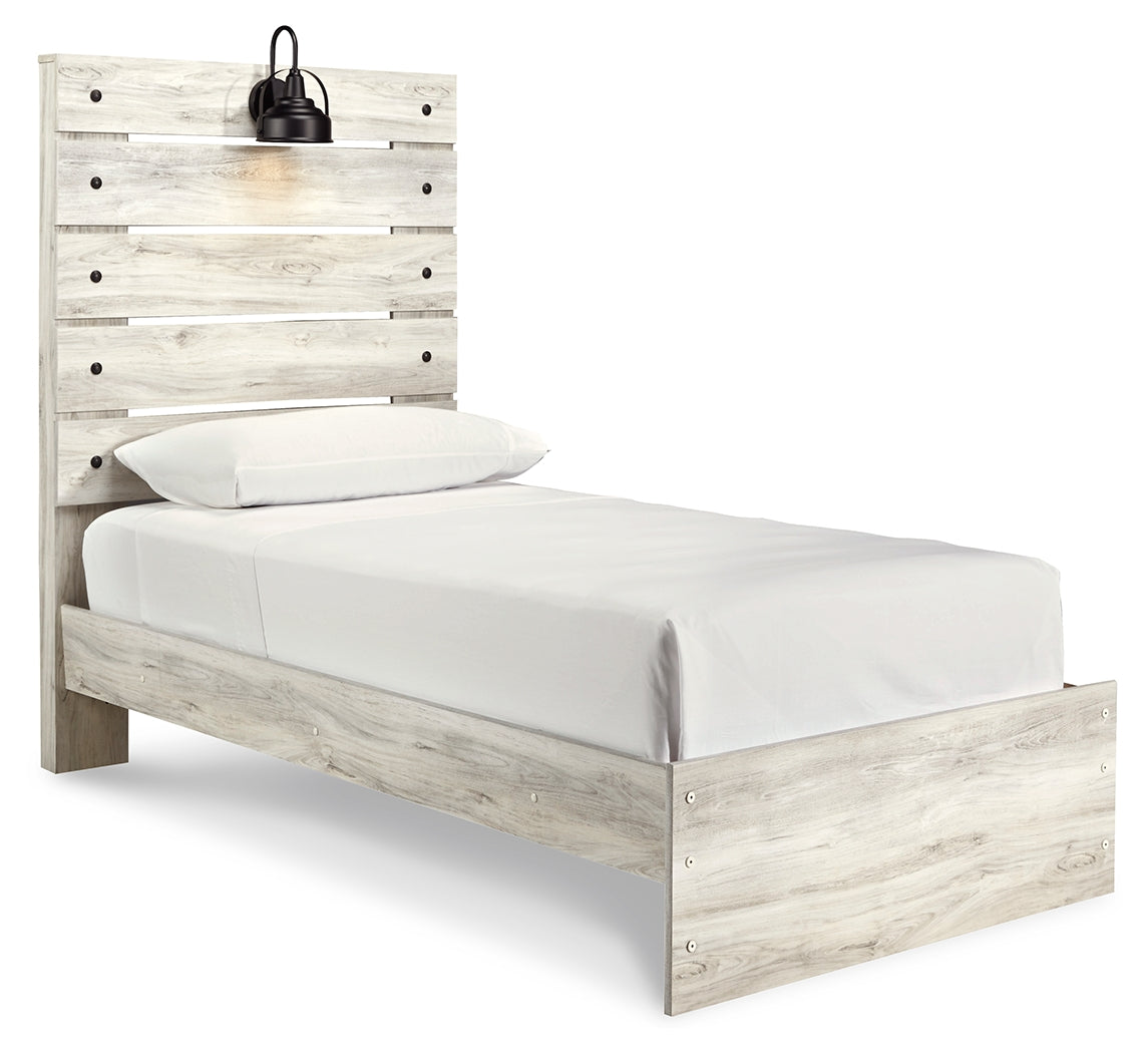 Cambeck Whitewash Twin Panel Bedroom Set with Dresser and Nightstand - Ornate Home