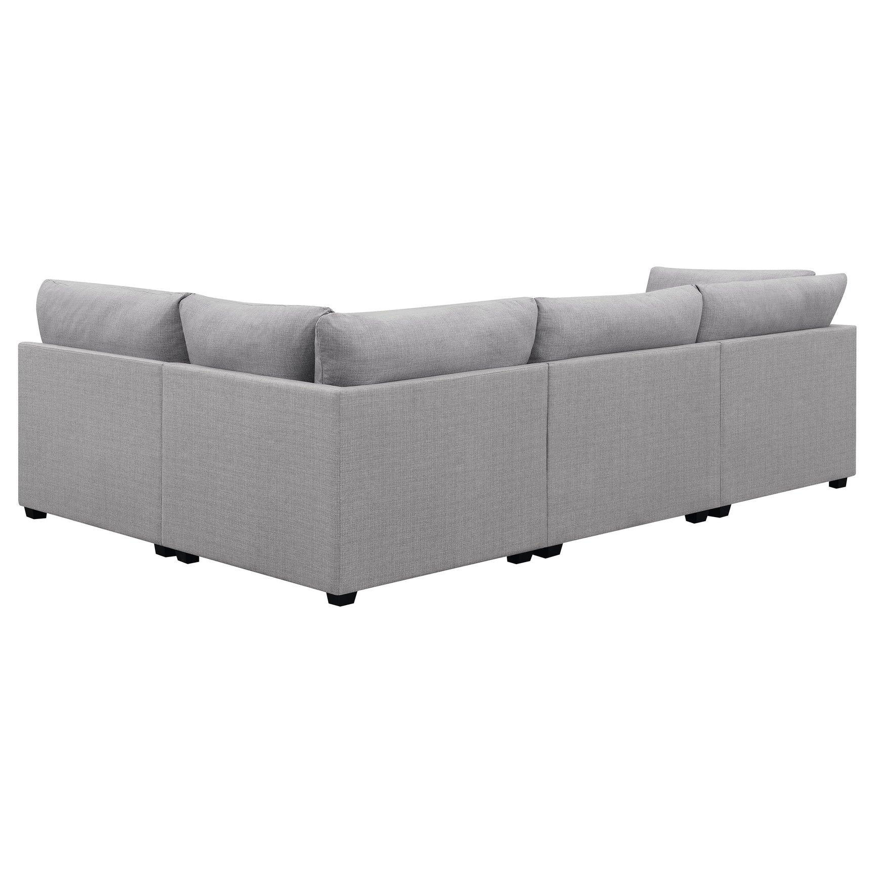 Cambria Grey 4-piece Modular Sectional Sofa - Ornate Home