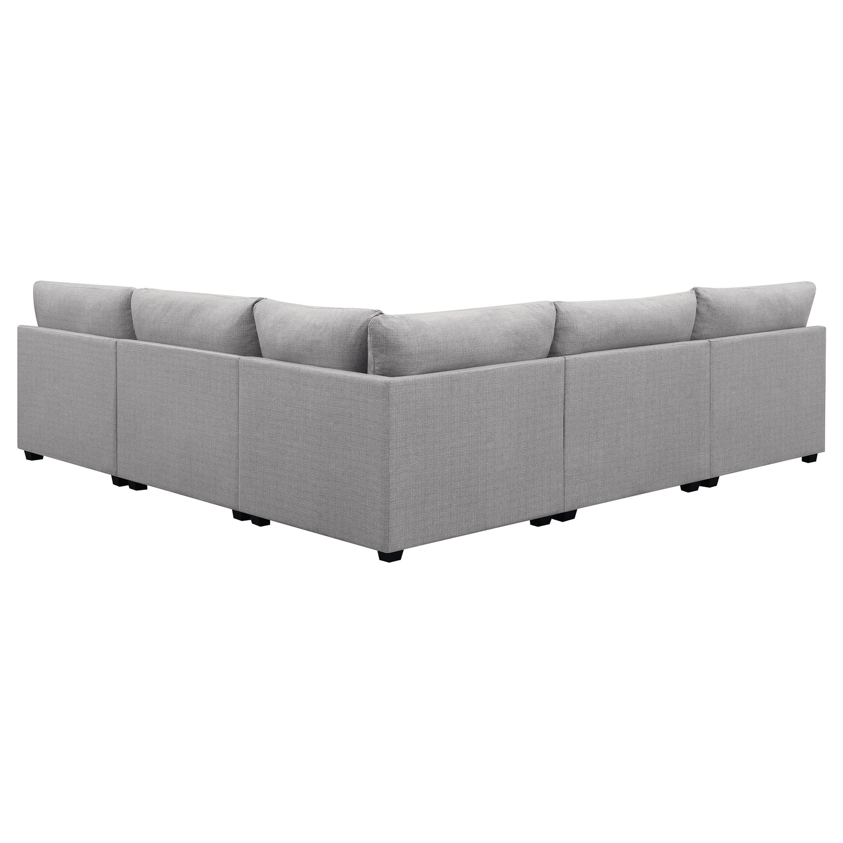 Cambria Grey 5-piece Modular Sectional Sofa - Ornate Home