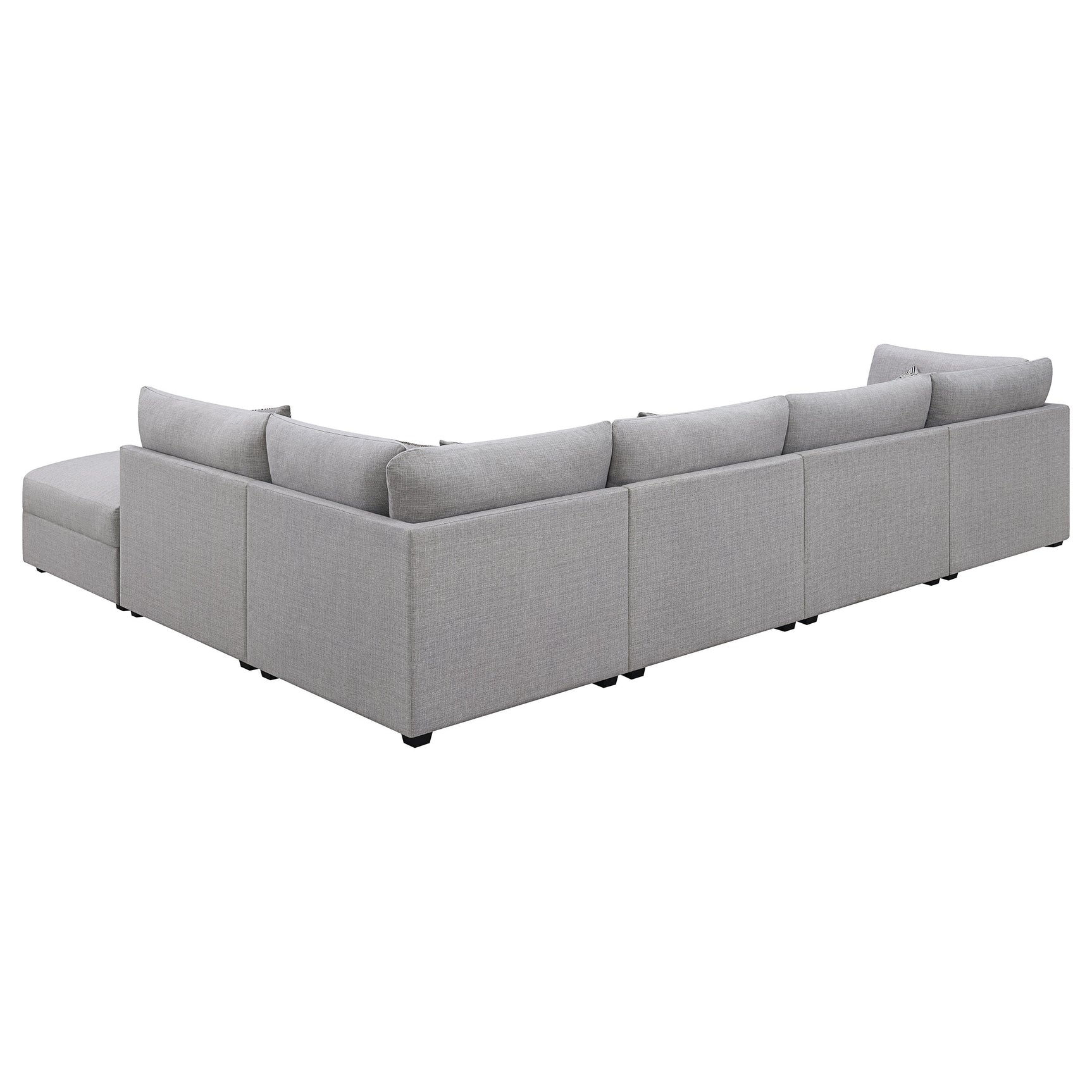 Cambria Grey 6-piece Modular Sectional Sofa - Ornate Home