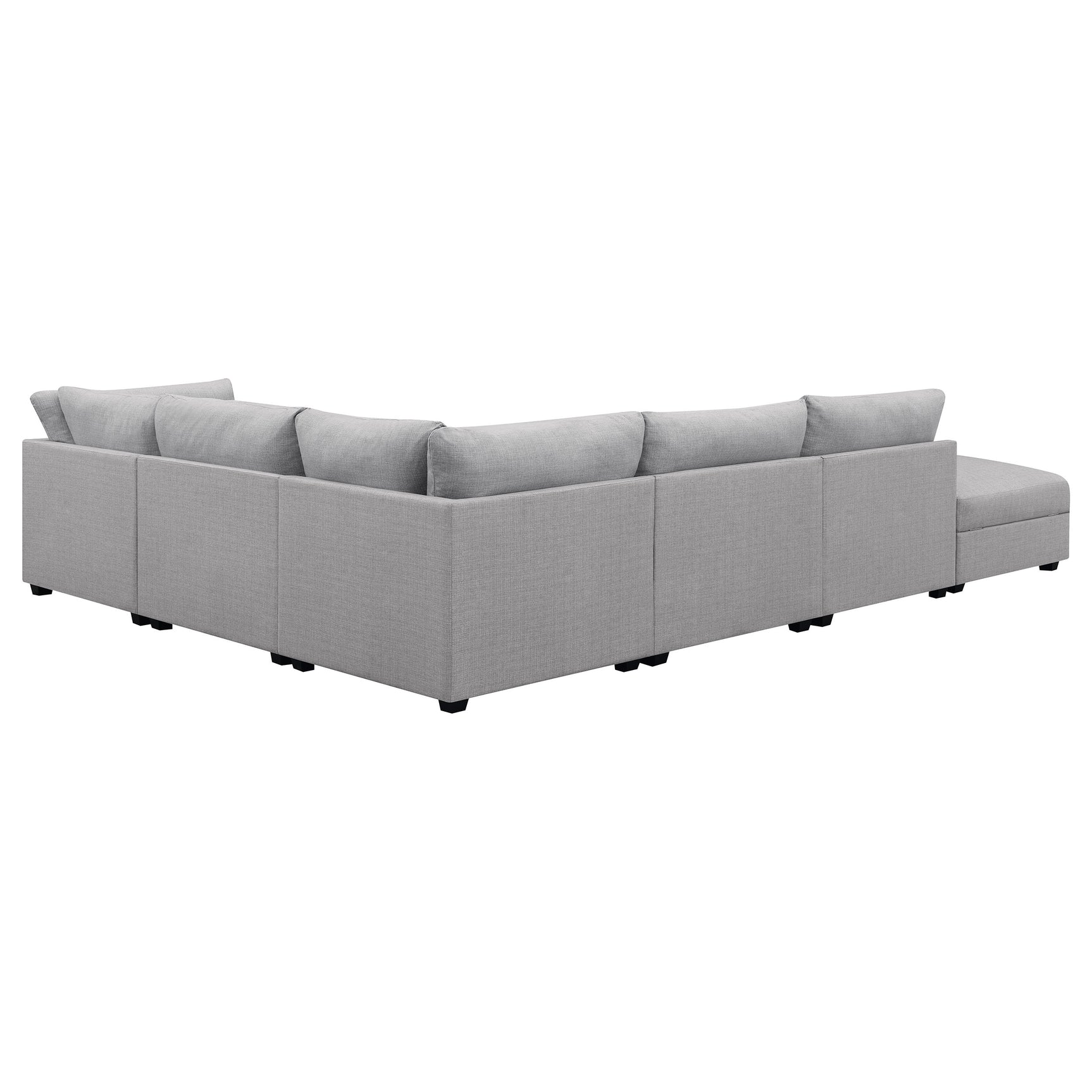 Cambria Grey 6-piece Modular Sectional Sofa - Ornate Home