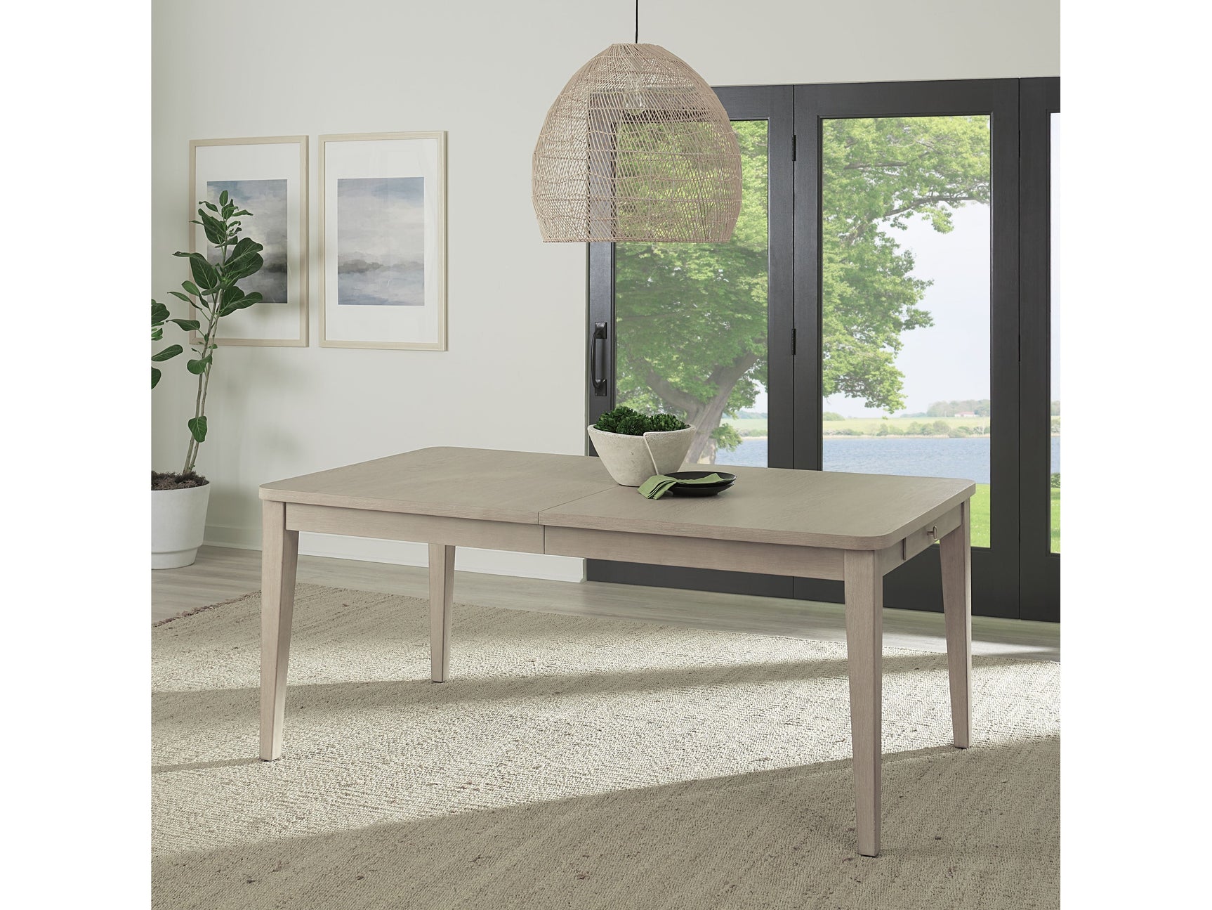 Camden Chai Two Drawer Extendable Dining Table - Ornate Home