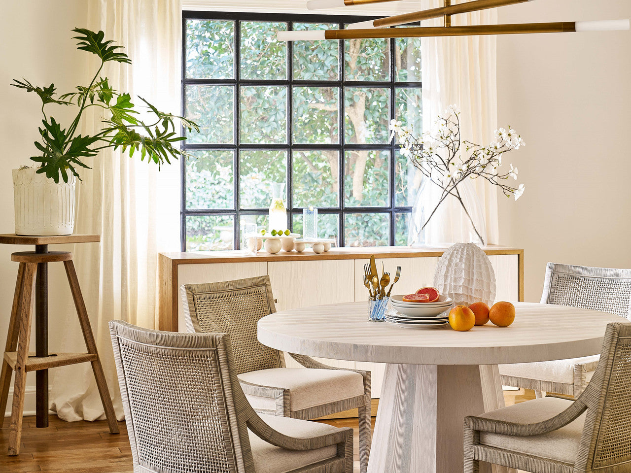 Camden White Sand/Sand Dune Credenza - Ornate Home