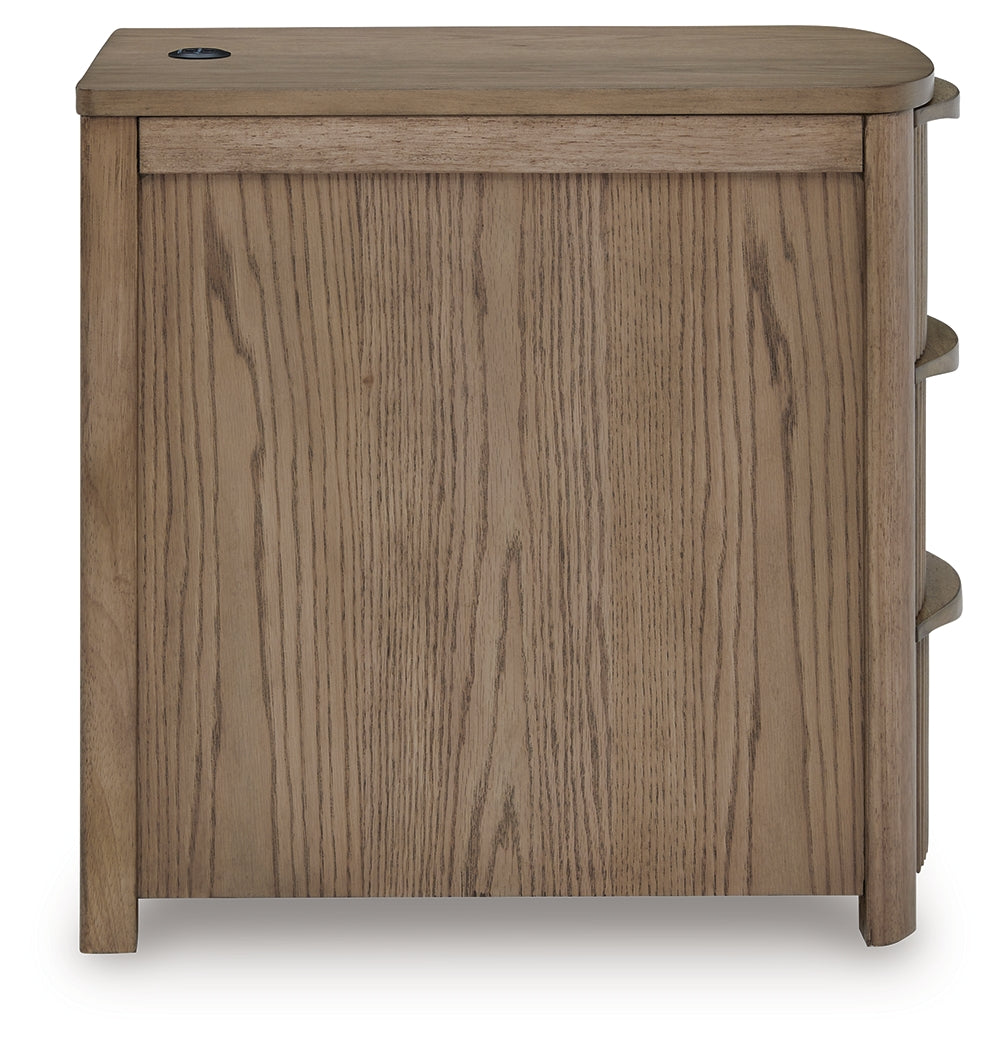 Camdill Light Brown Chair Side End Table - Ornate Home