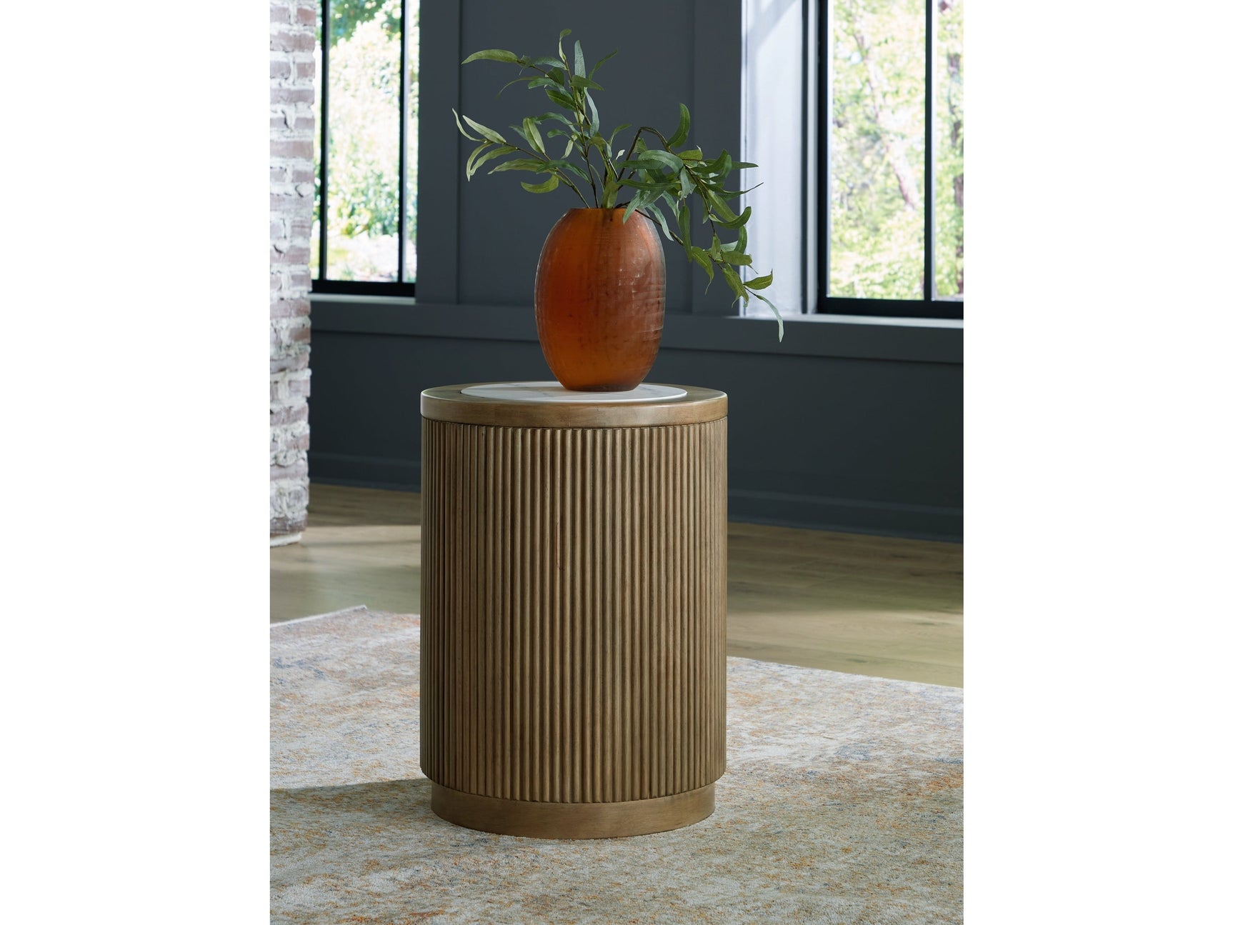 Camdill Light Brown/White End Table (Online Special Price) - Ornate Home
