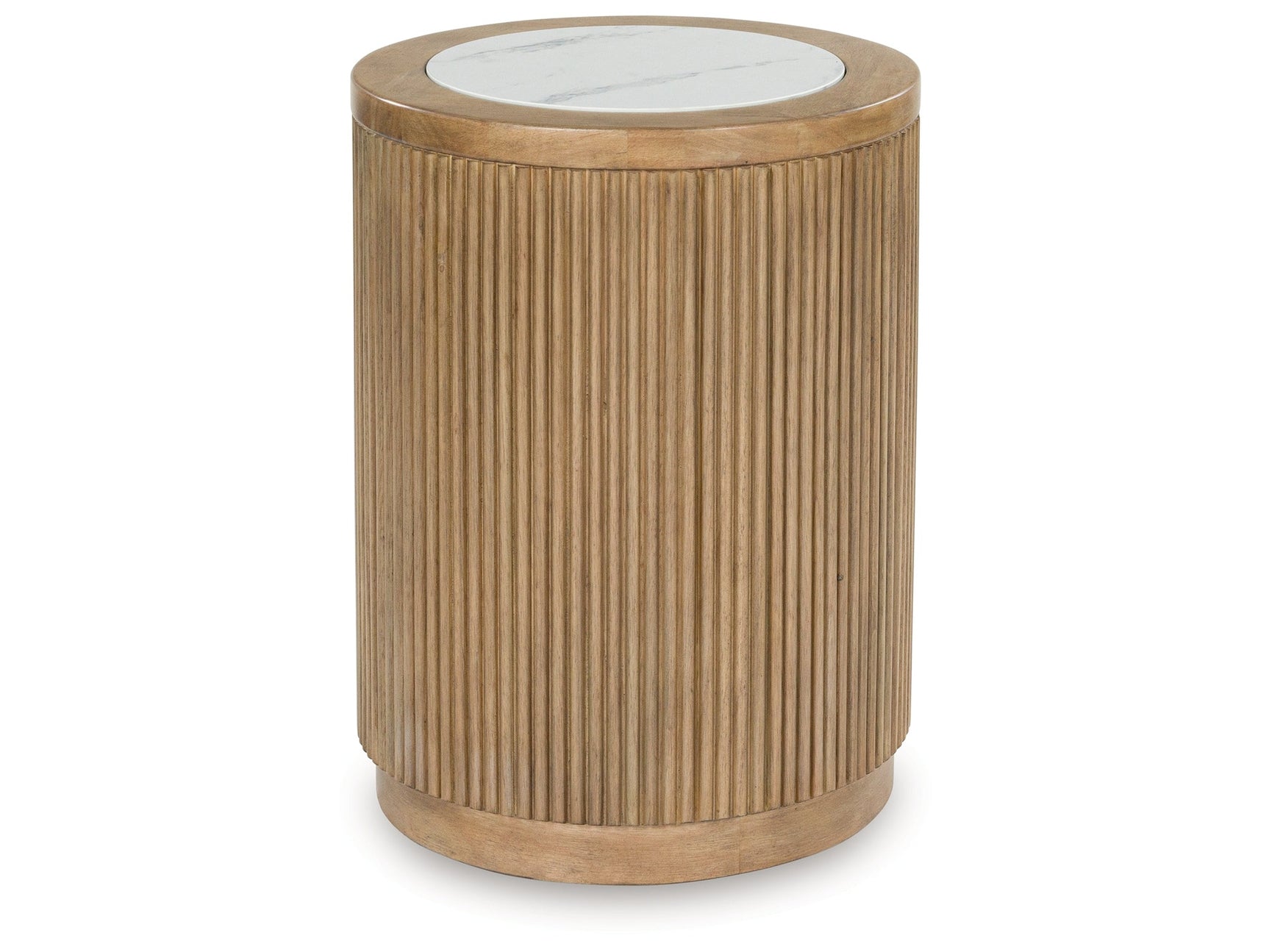 Camdill Light Brown/White End Table - Ornate Home