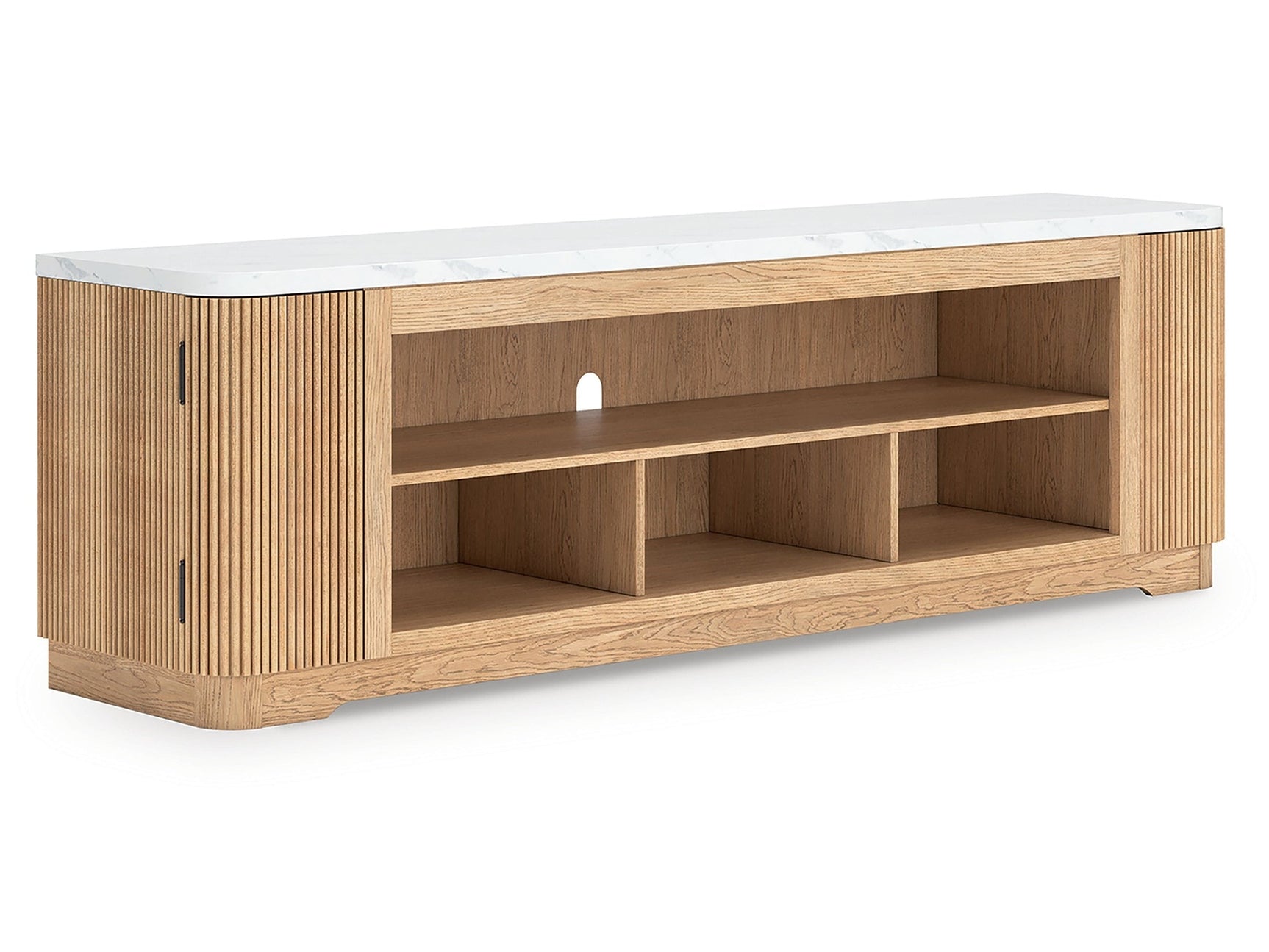 Camdill Light Brown XL TV Stand w/Fireplace Option - Ornate Home