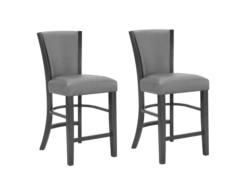 Camelia Gray Counter Height Dining Chair (Set of 2) - Ornate Home