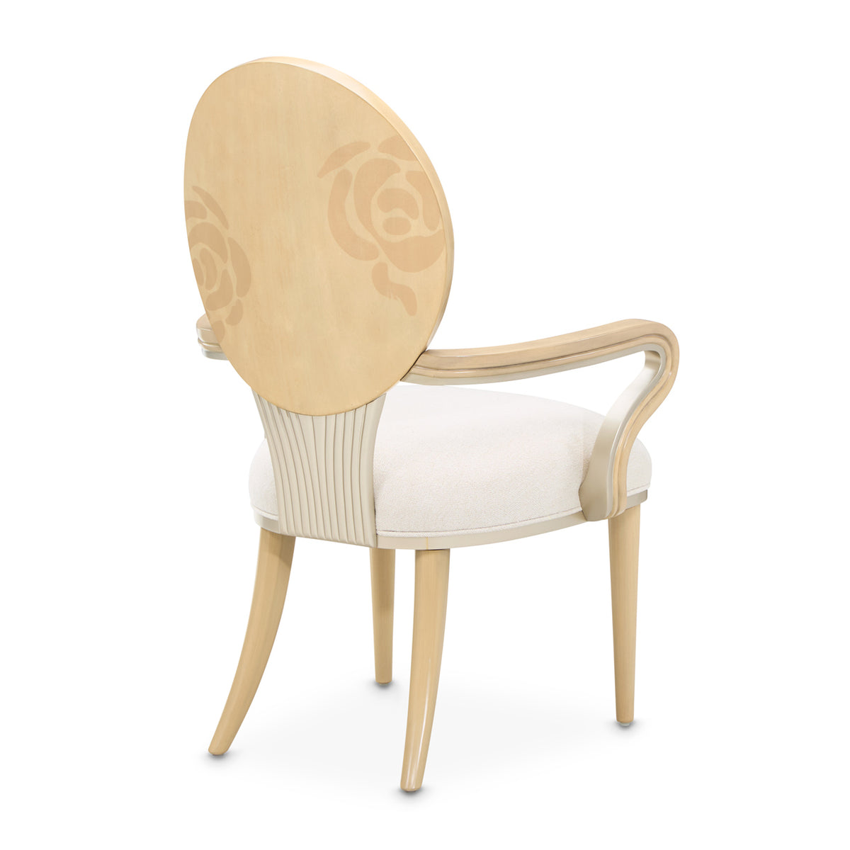 Camellia Field Caramel/Cornsilk Dining Arm Chair (Set of 2)