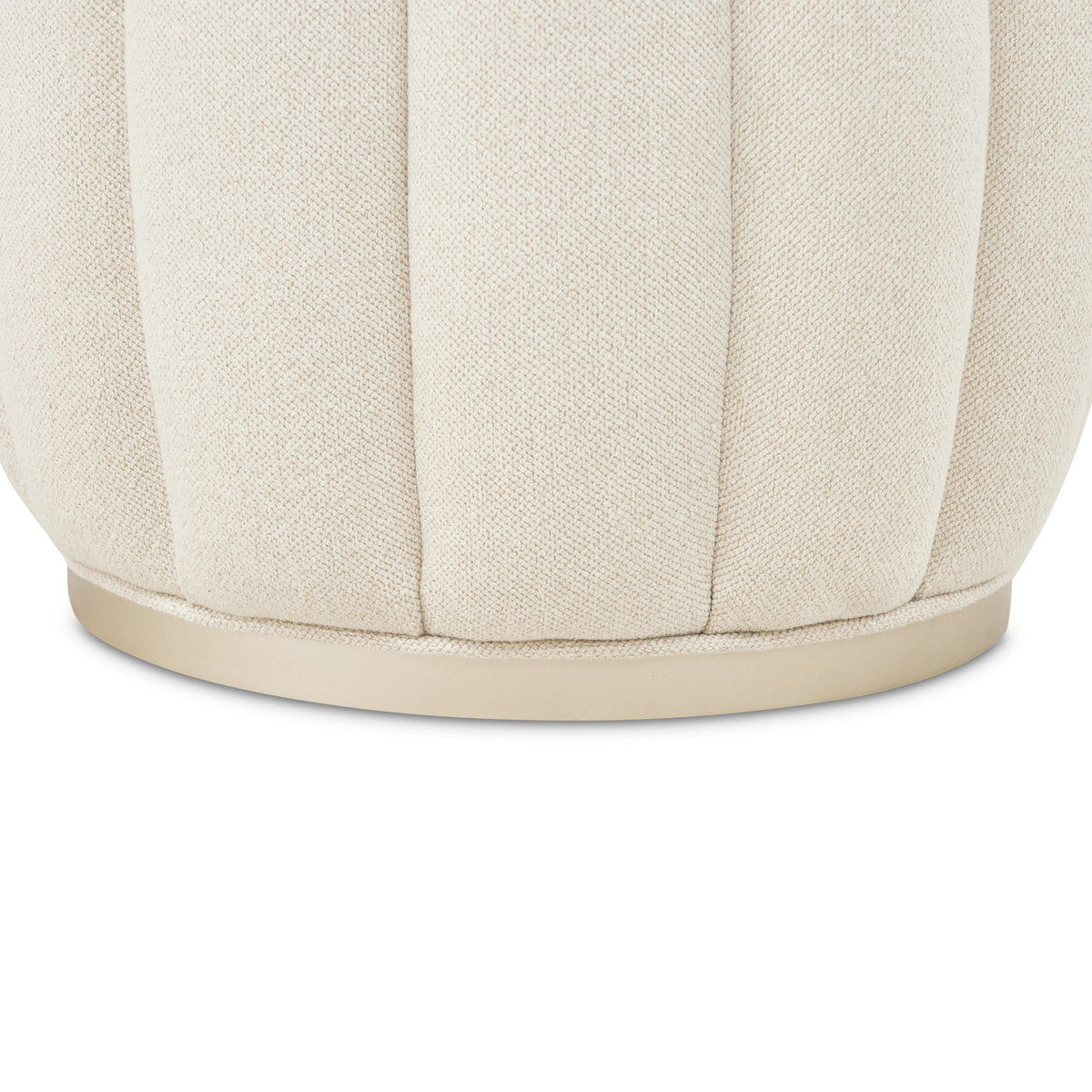 Camellia Field Caramel/Cornsilk Round Bench