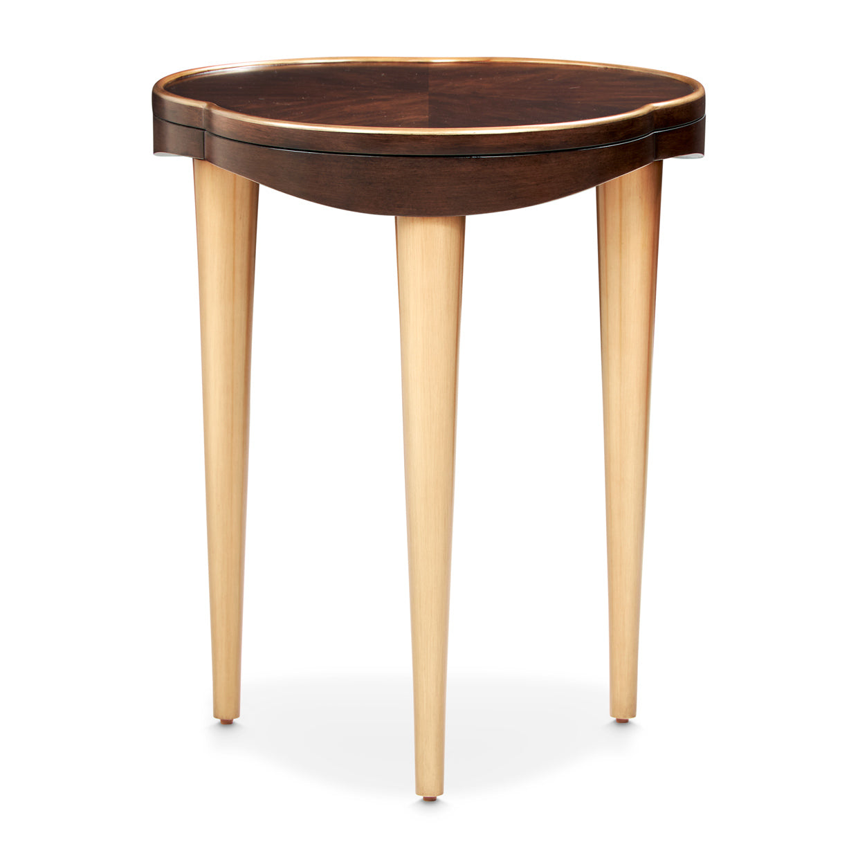 Camellia Field Warm Pecan Chairside Table - Ornate Home