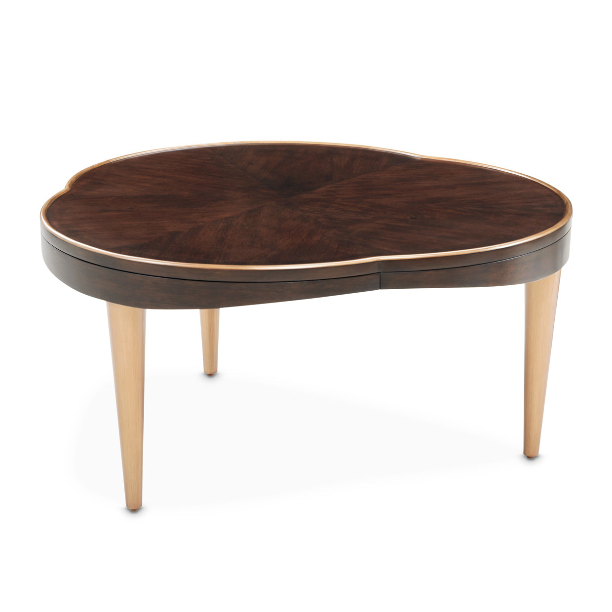 Camellia Field Warm Pecan Cocktail Table - Ornate Home