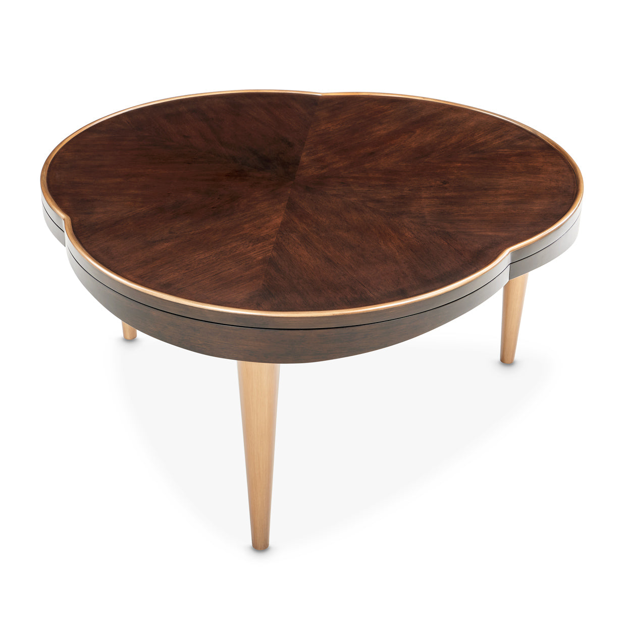Camellia Field Warm Pecan Cocktail Table - Ornate Home