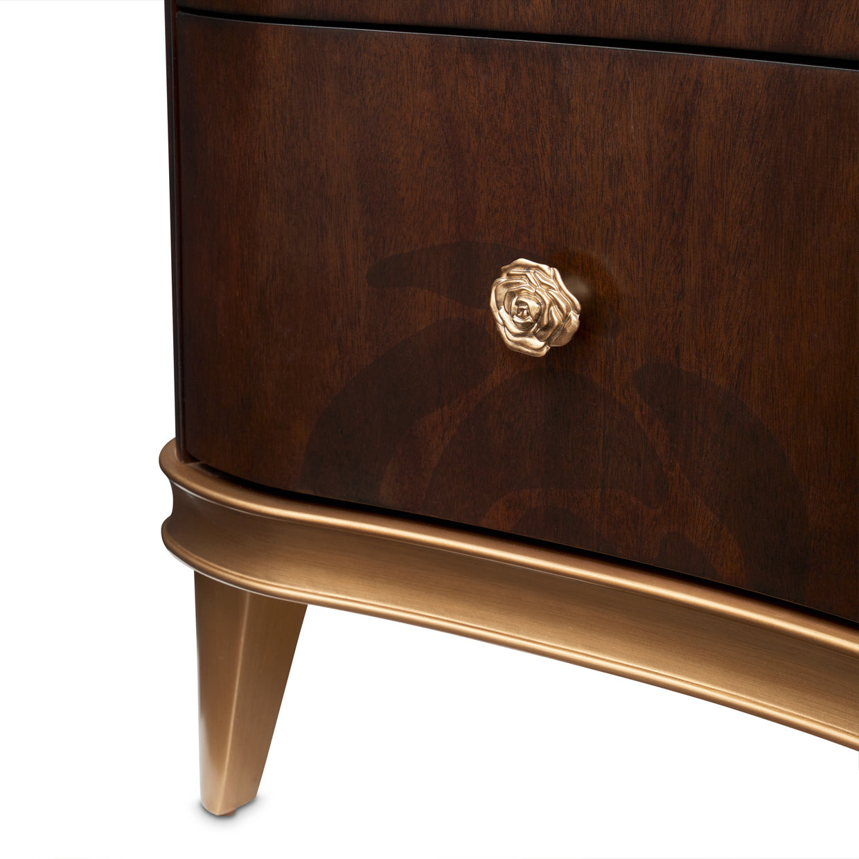 Camellia Field Warm Pecan Dresser with Mirror - Ornate Home
