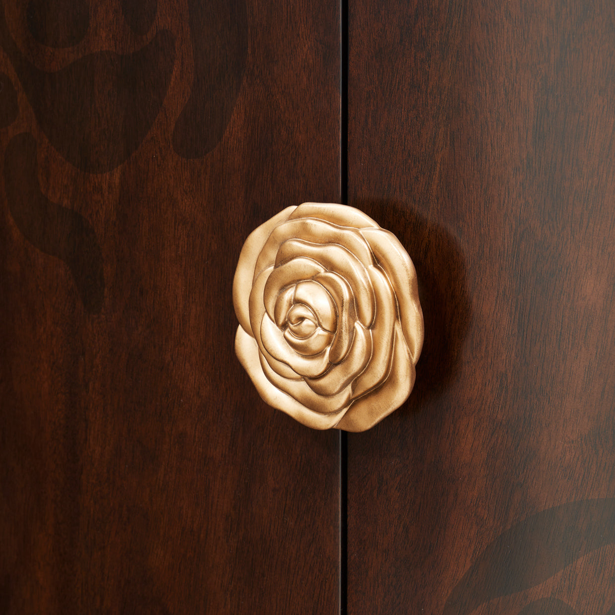 Camellia Field Warm Pecan Dresser with Mirror - Ornate Home