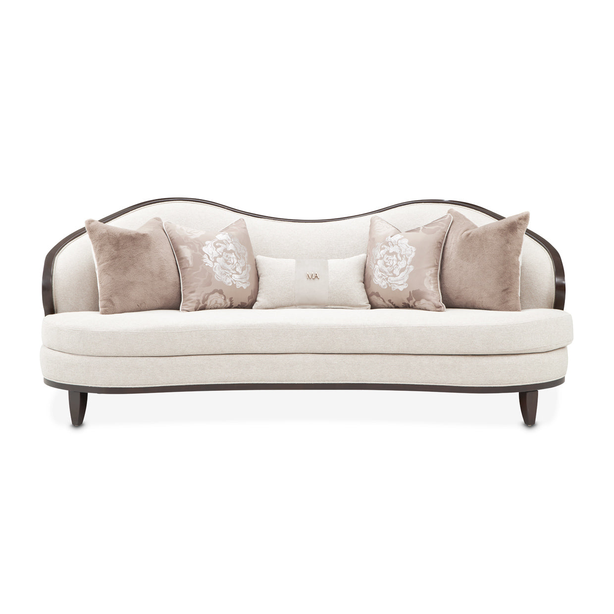 Camellia Field Warm Pecan/Linen Chenille Sofa - Ornate Home