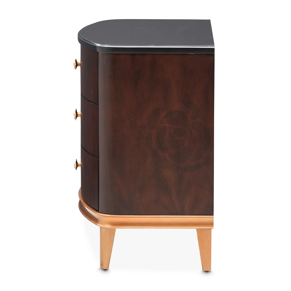 Camellia Field Warm Pecan Nightstand - Ornate Home