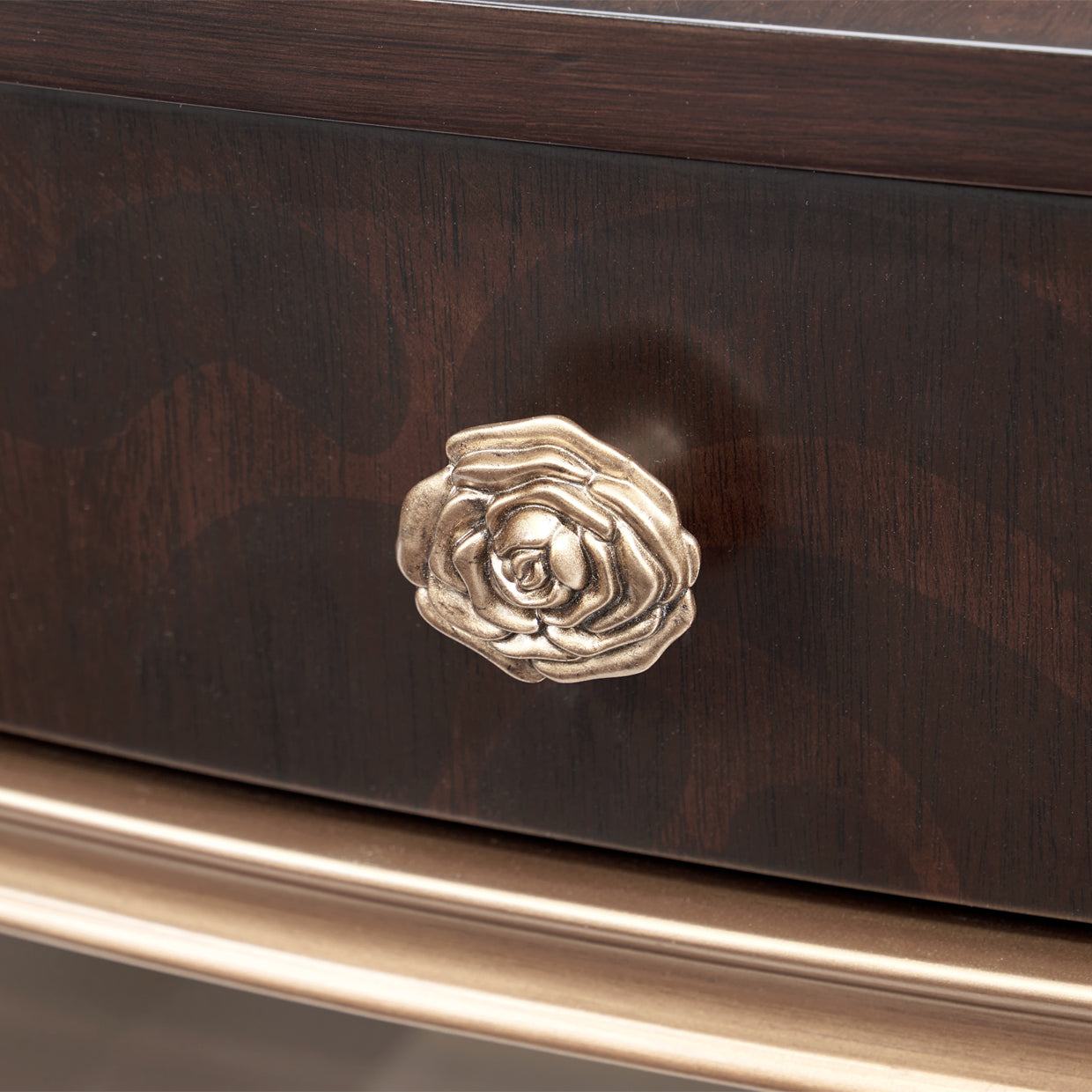 Camellia Field Warm Pecan Oval Cocktail Table - Ornate Home