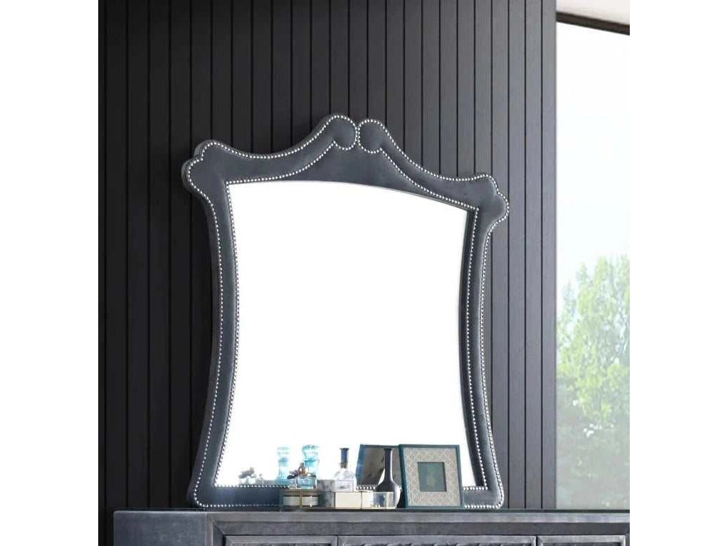 Cameo Gray Dresser Top Mirror - Ornate Home