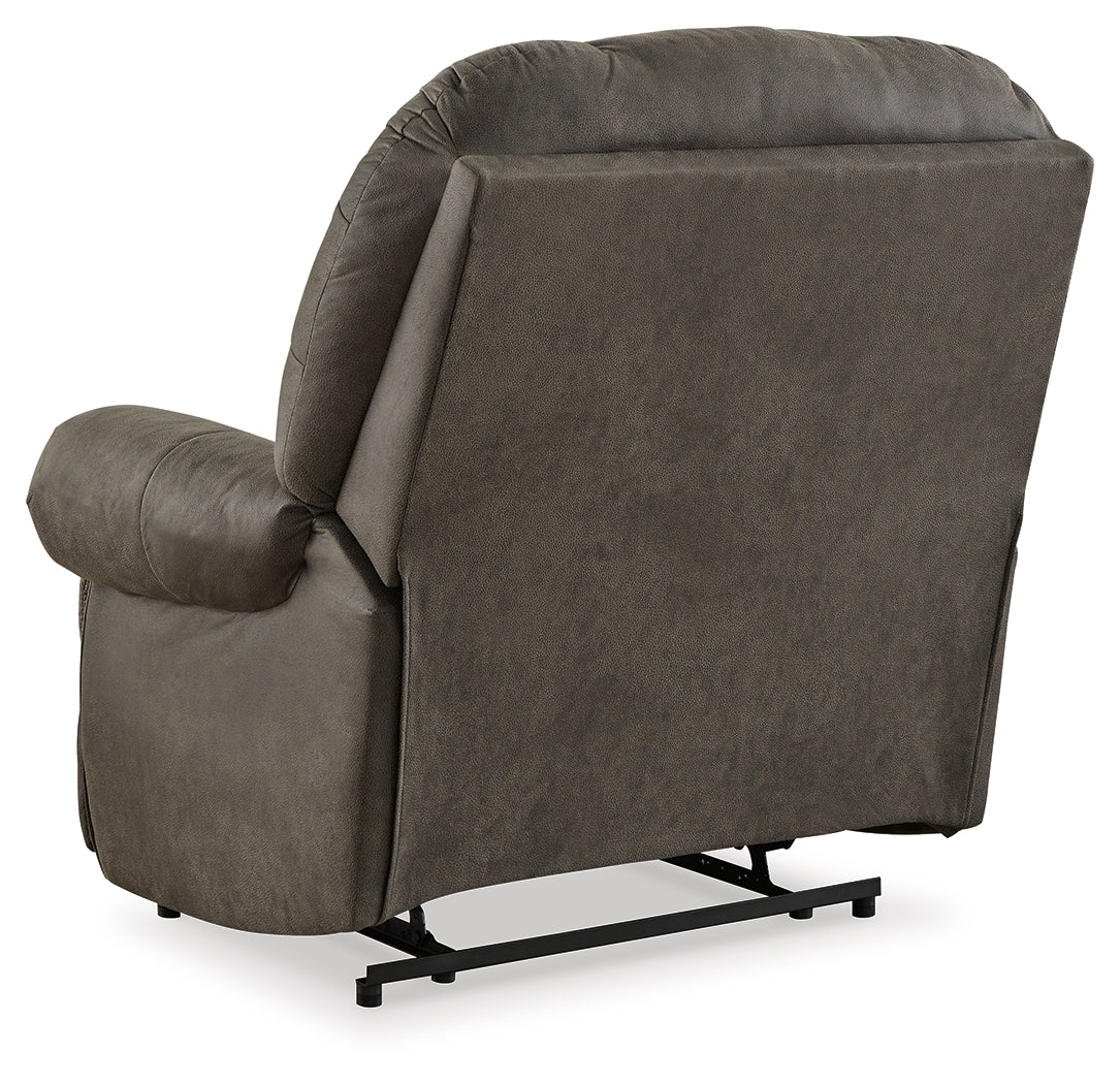 Camera Time Gunmetal Recliner (Online Special Price) - Ornate Home
