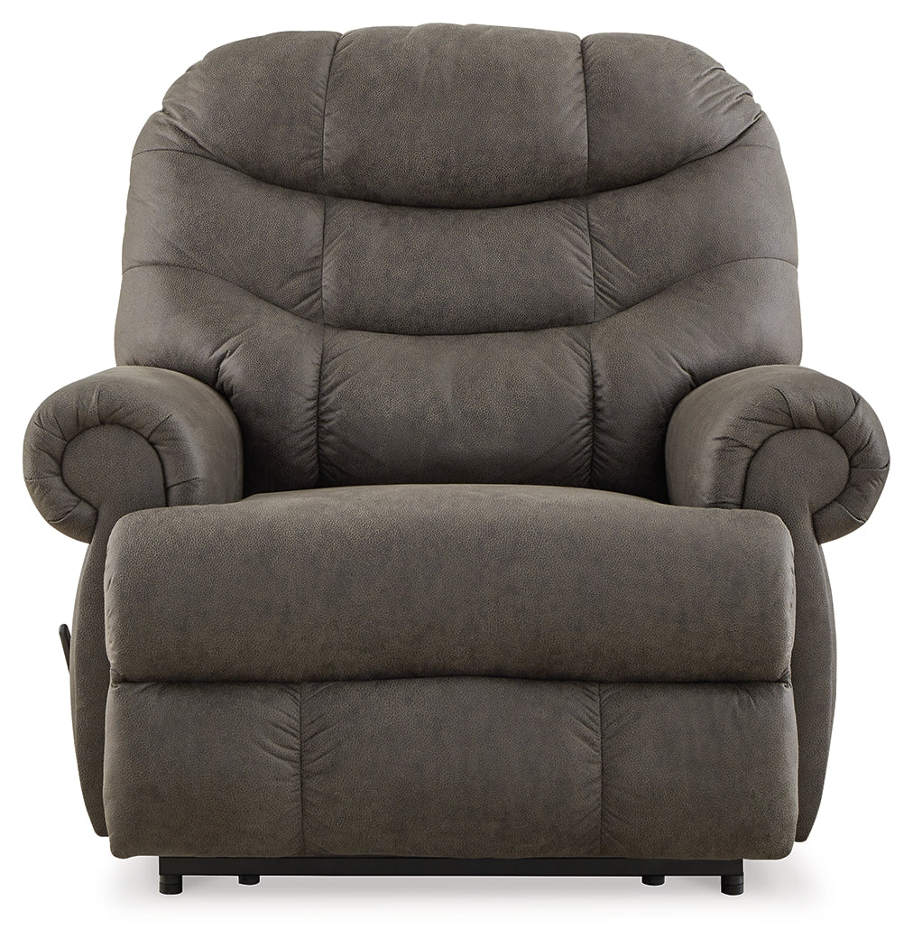 Camera Time Gunmetal Recliner (Online Special Price) - Ornate Home