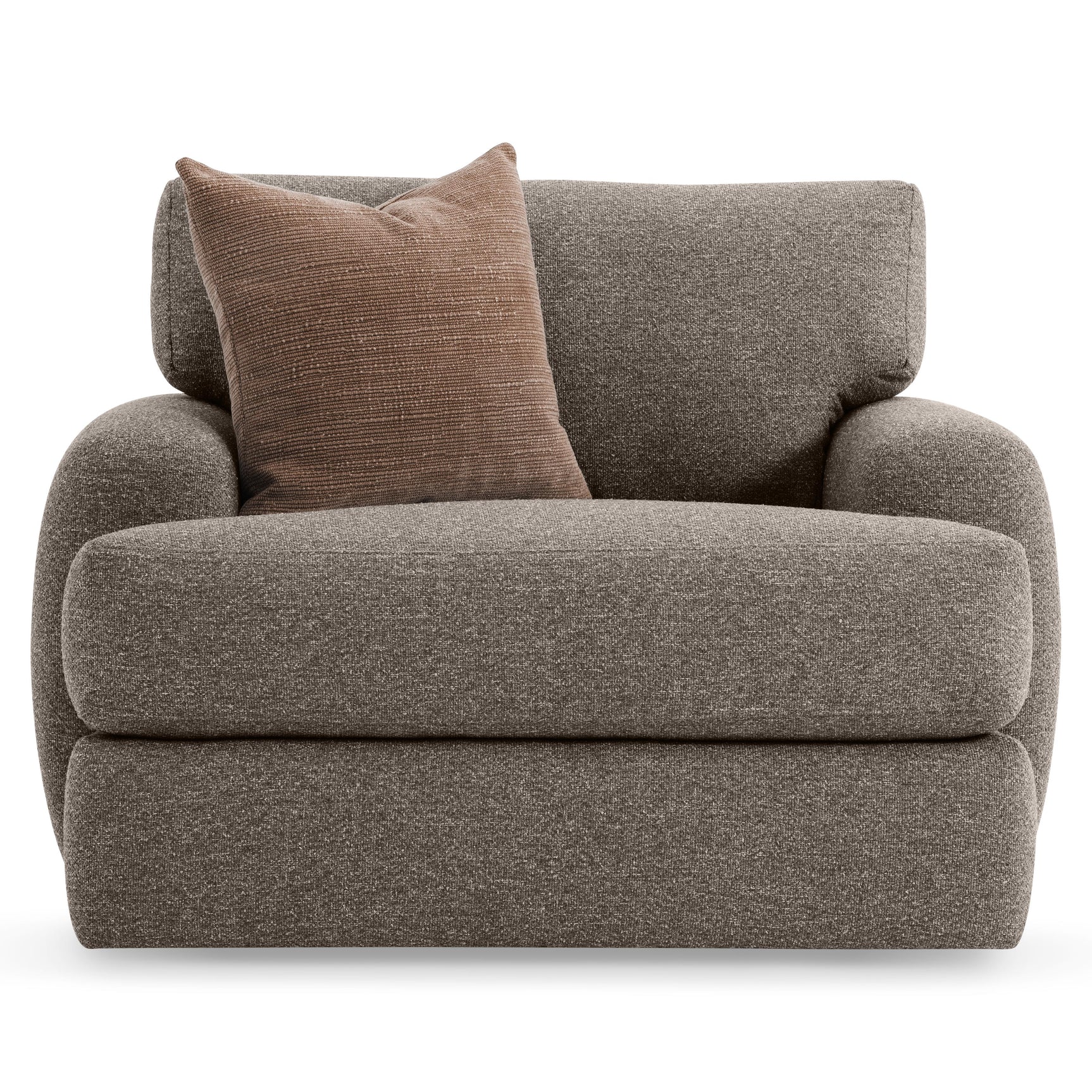 Cameron Beige/Tan Fabric Swivel Chair - Ornate Home